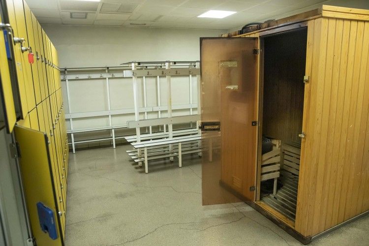 Imatge d'arxiu d'un dels vestidors de l'Estadi Comunal.