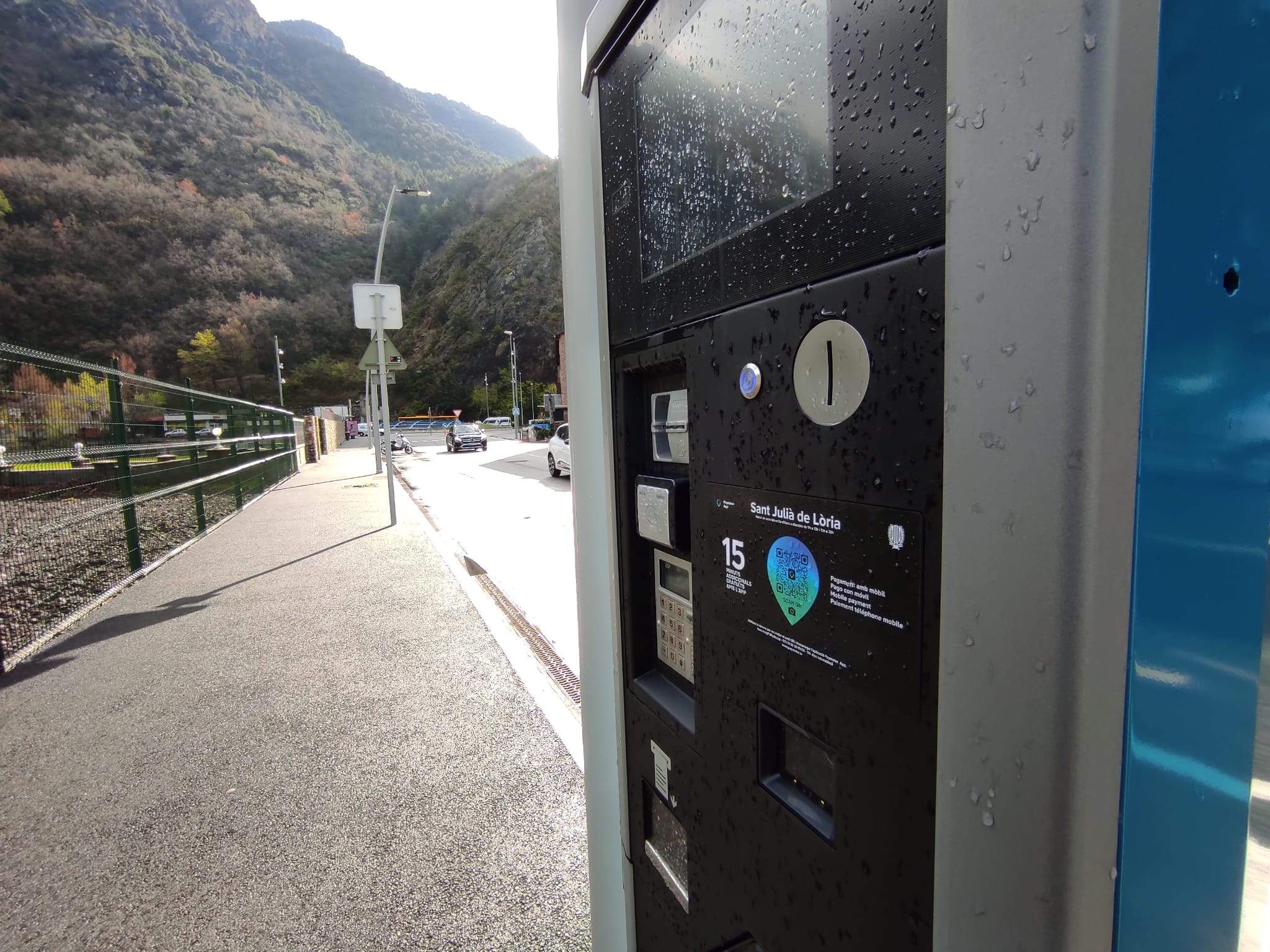 Primer pla d'un dels parquímetres dels quals se'n demana el desmuntatge.