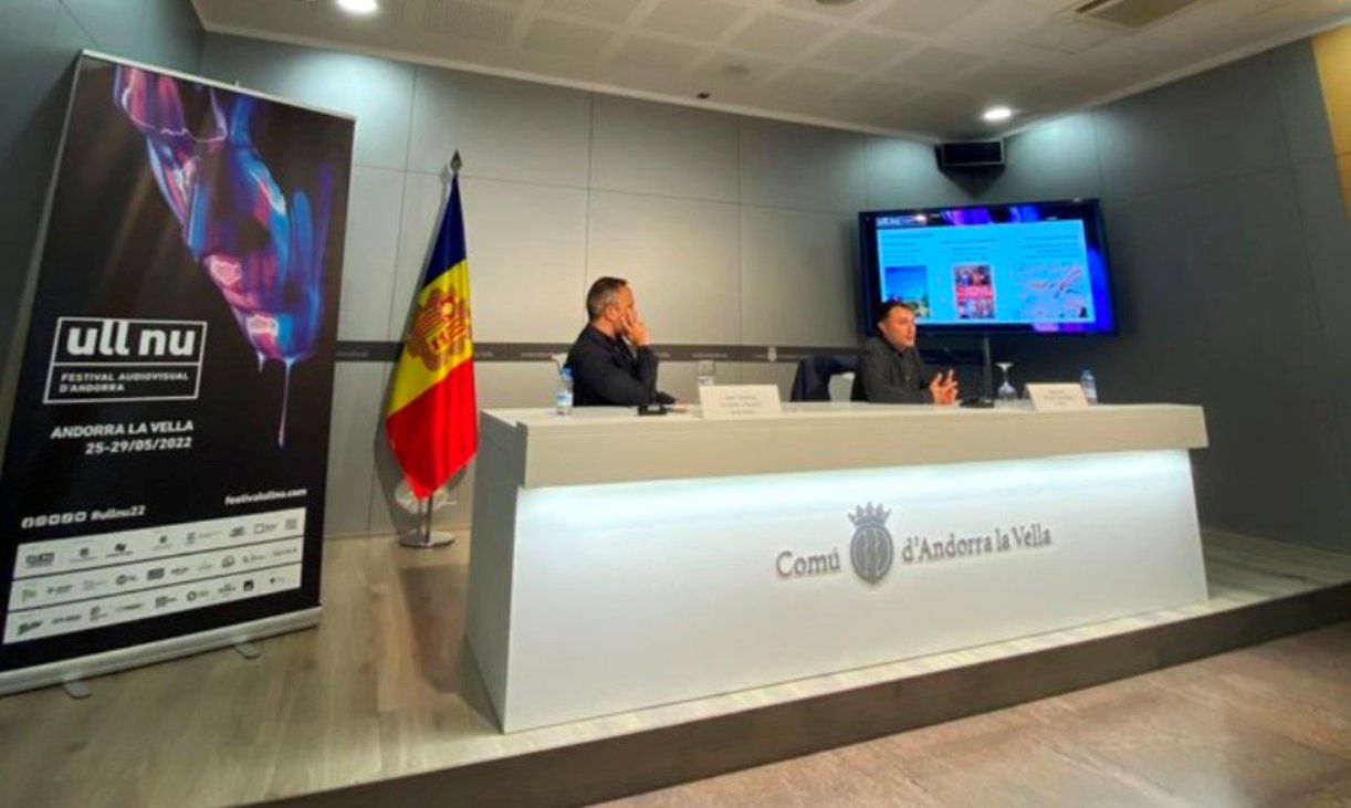 Cabanes i Mas presentant el Festivall Ull Nu 2022 aquest dilluns.