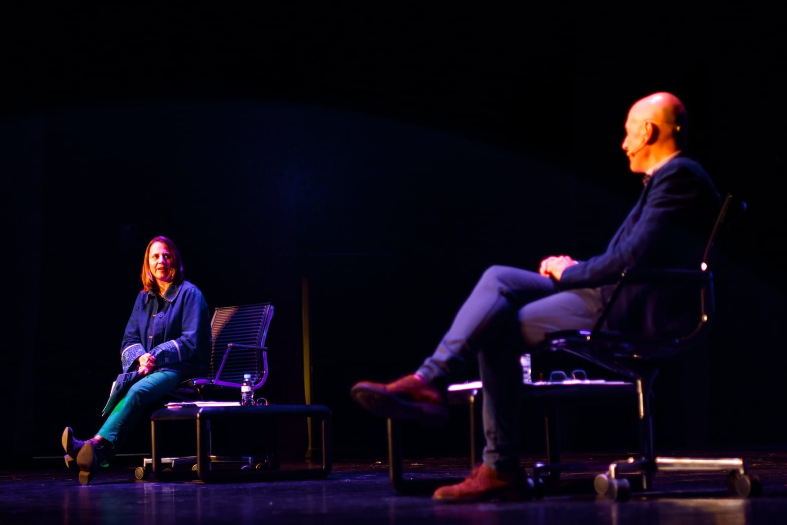 Rosa Gili i Quim Dolsa en un acte comunal.