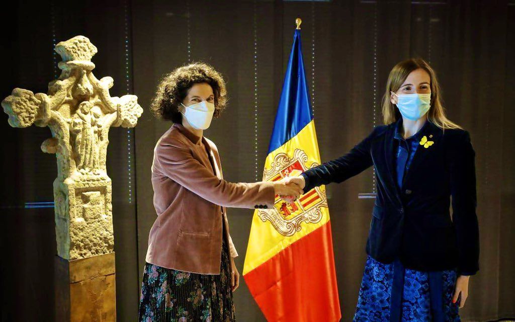 Ubach i Alsina, durant la visita del passat febrer al Principat.