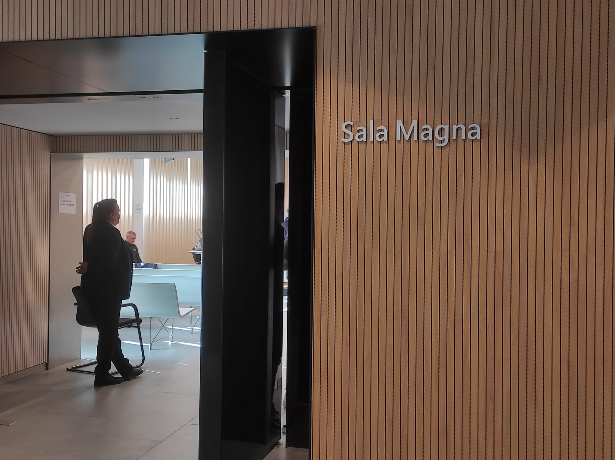 La vista se celebra a la Sala Magna de la Seu de la Justícia.