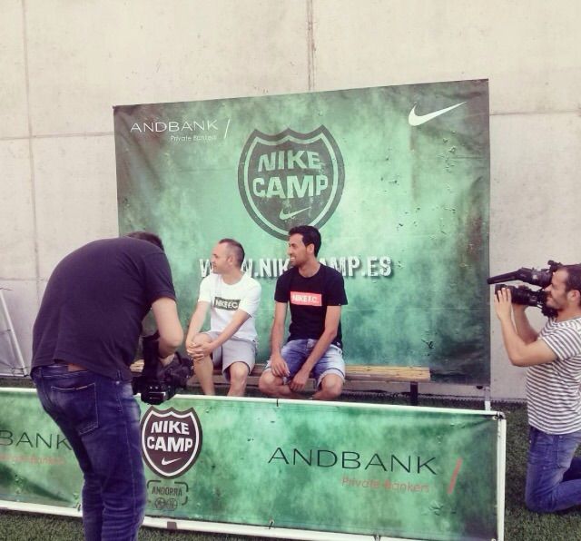 Busquets e Iniesta en Andorra