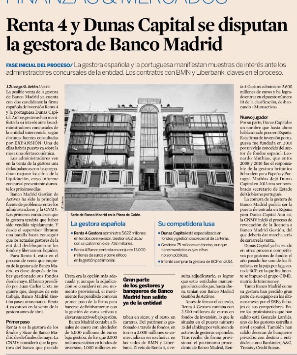 Continúa el despropósito en Banco Madrid