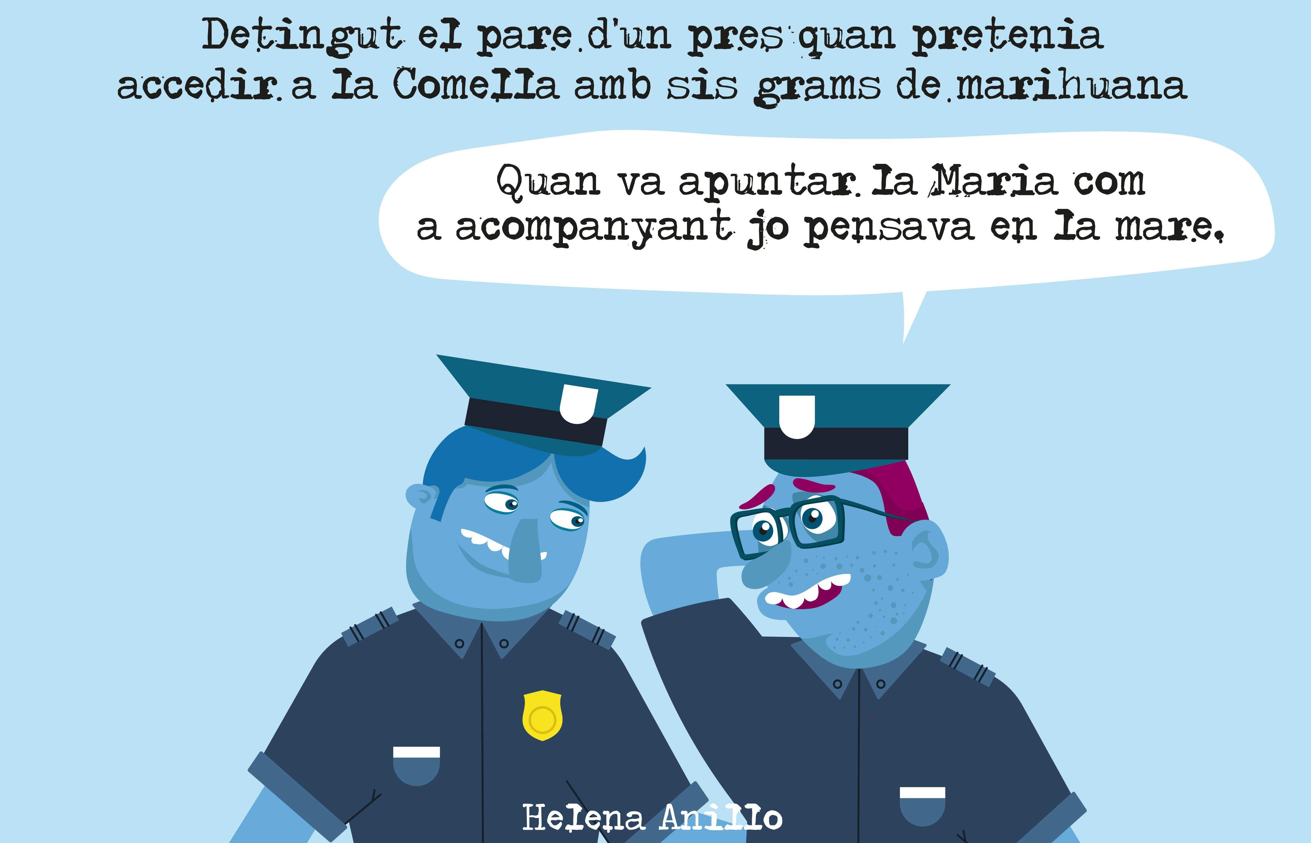 Detenció a l'accés a la presó.