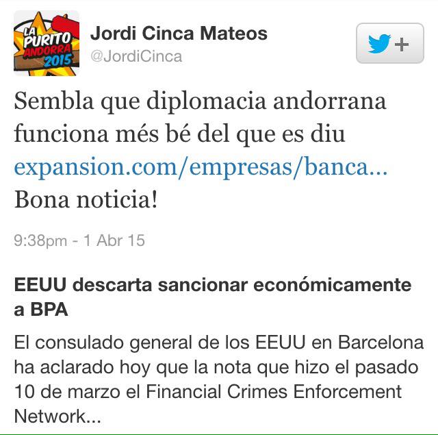 Diplomacia andorrana