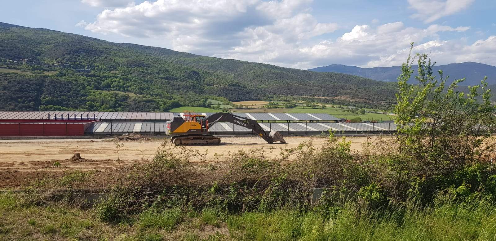 Zona on s'estan fent els treballs preparatoris.