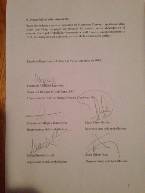 Els representants dels empleats de BPA \'publiquen\' per sorpresa a l\'intranet del banc el conveni amb l\'AREB