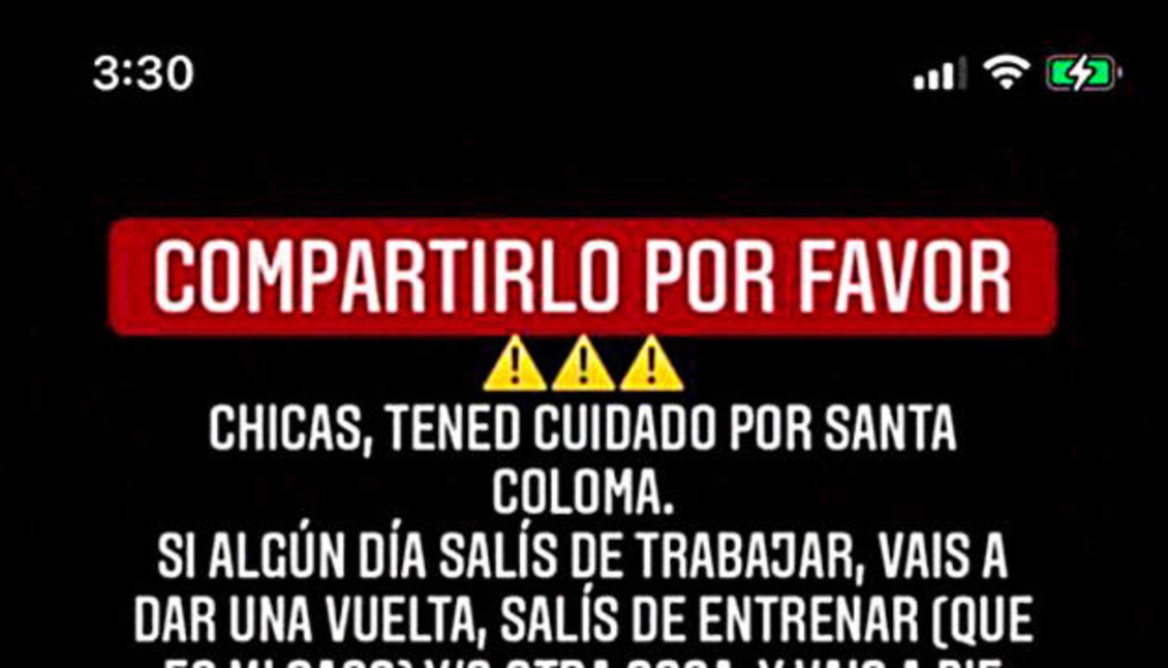 Reclam que es va distribuir a les xarxes socials durant el primer episodi d'assetjaments.