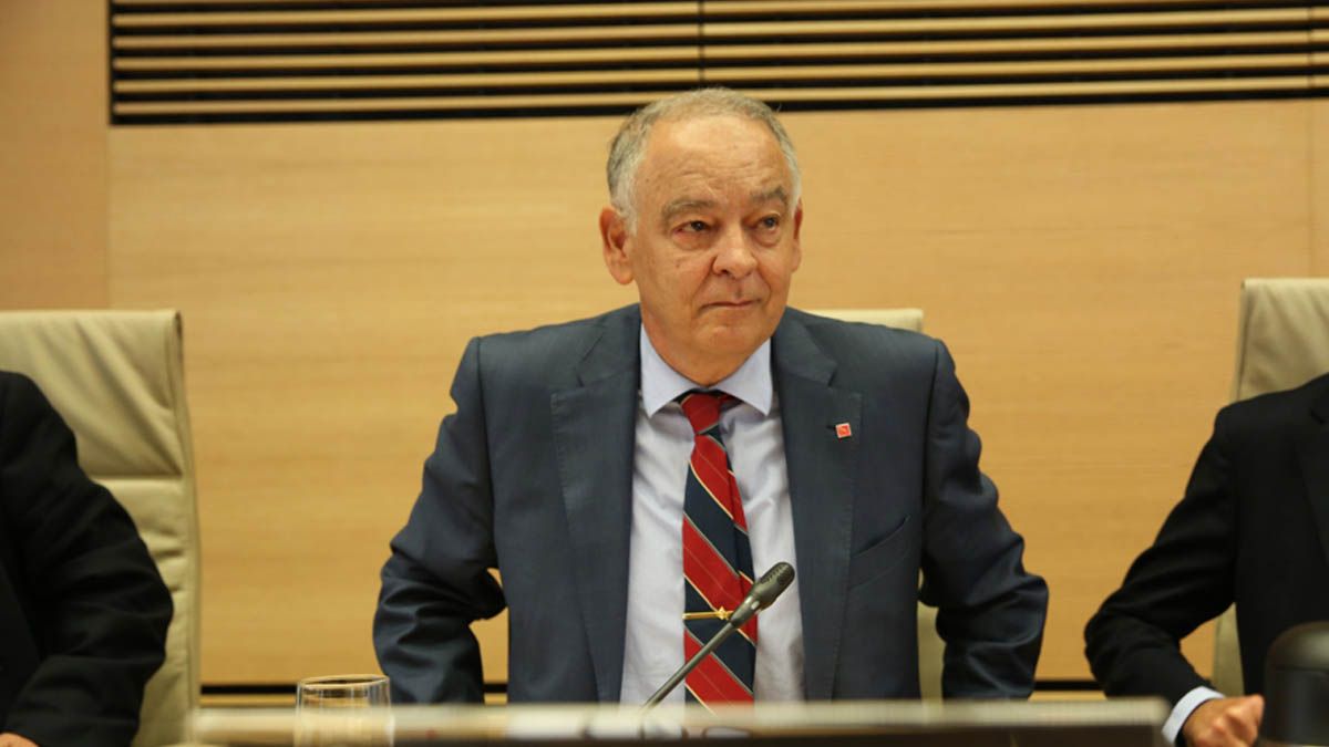 Eugenio Pino en una compareixença al Congrés espanyol.