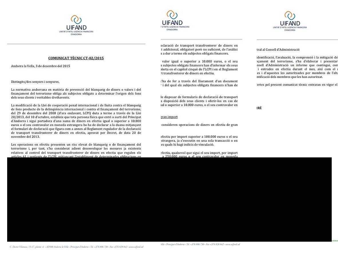 Les altes direccions dels bancs han d\'aprovar les operacions d\'efectiu de gran import