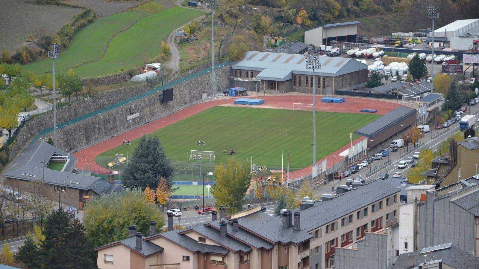 Una vista general de l'Estadi Comunal.