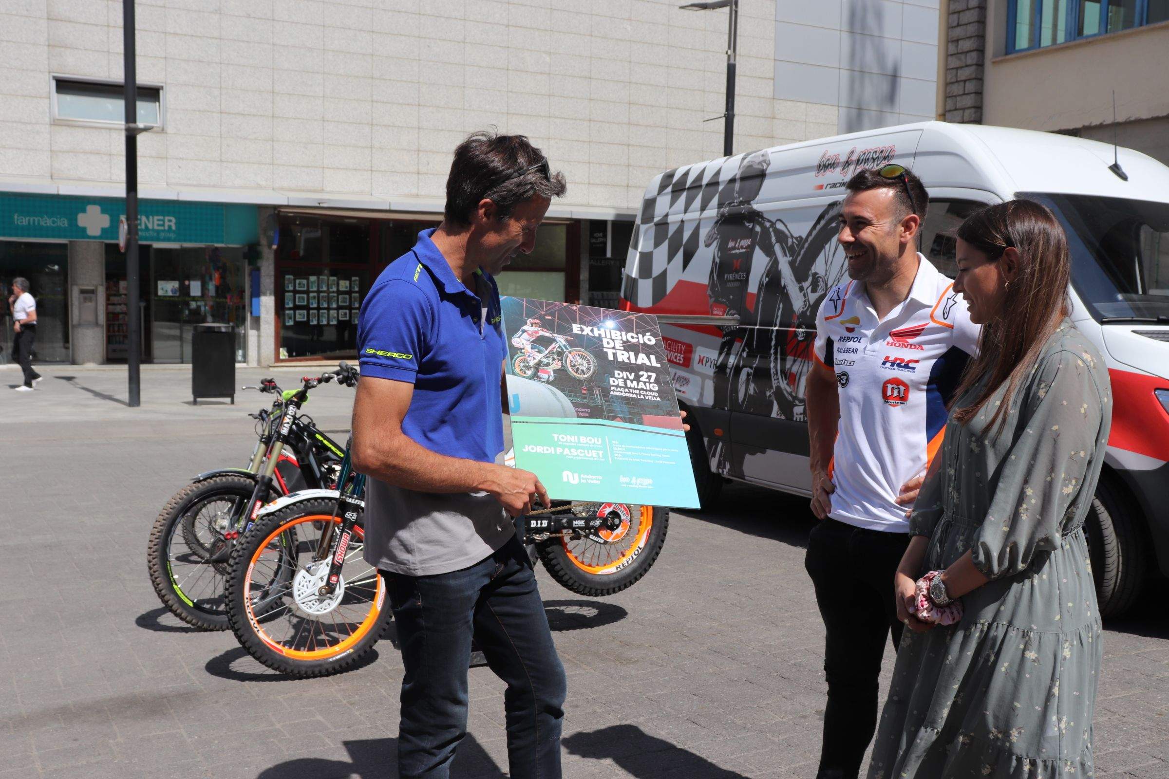 Presentació de l'esdeveniment de trial a Andorra la Vella.