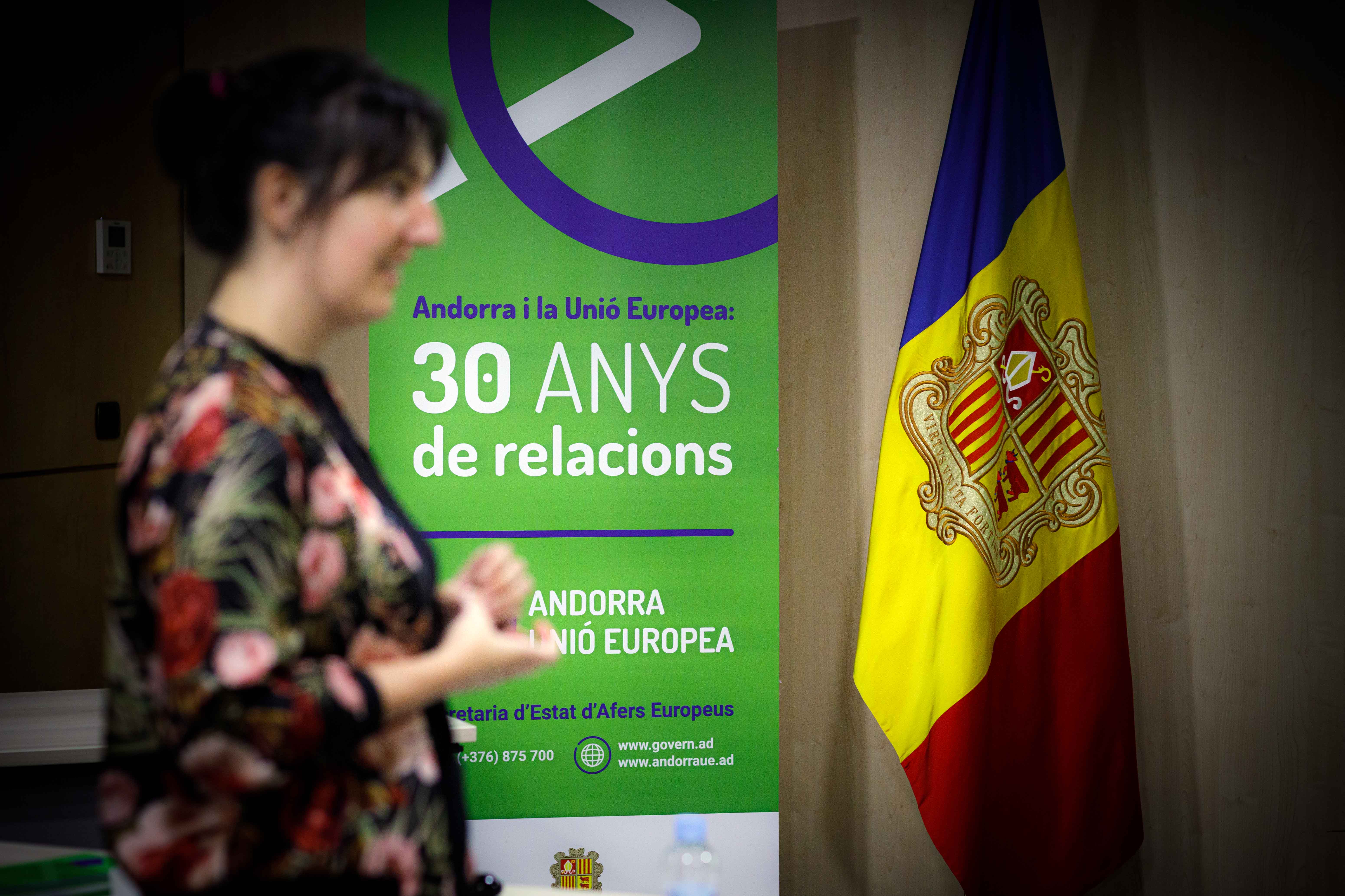 Una de les participants en jornades sobre l'Acord d'Associació i els programes de la UE