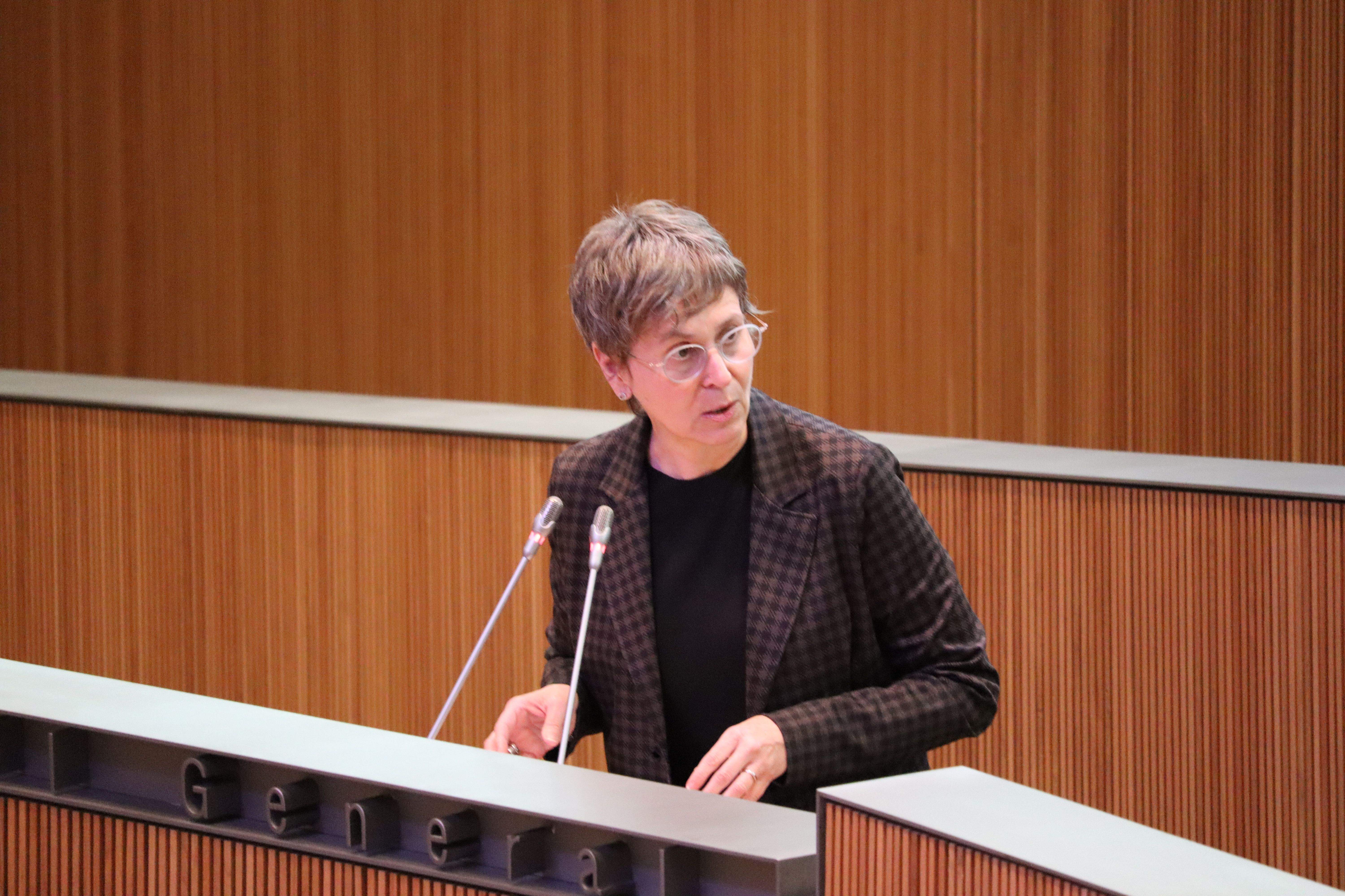 La consellera general socialdemòcrata Susanna Vela al Consell General.