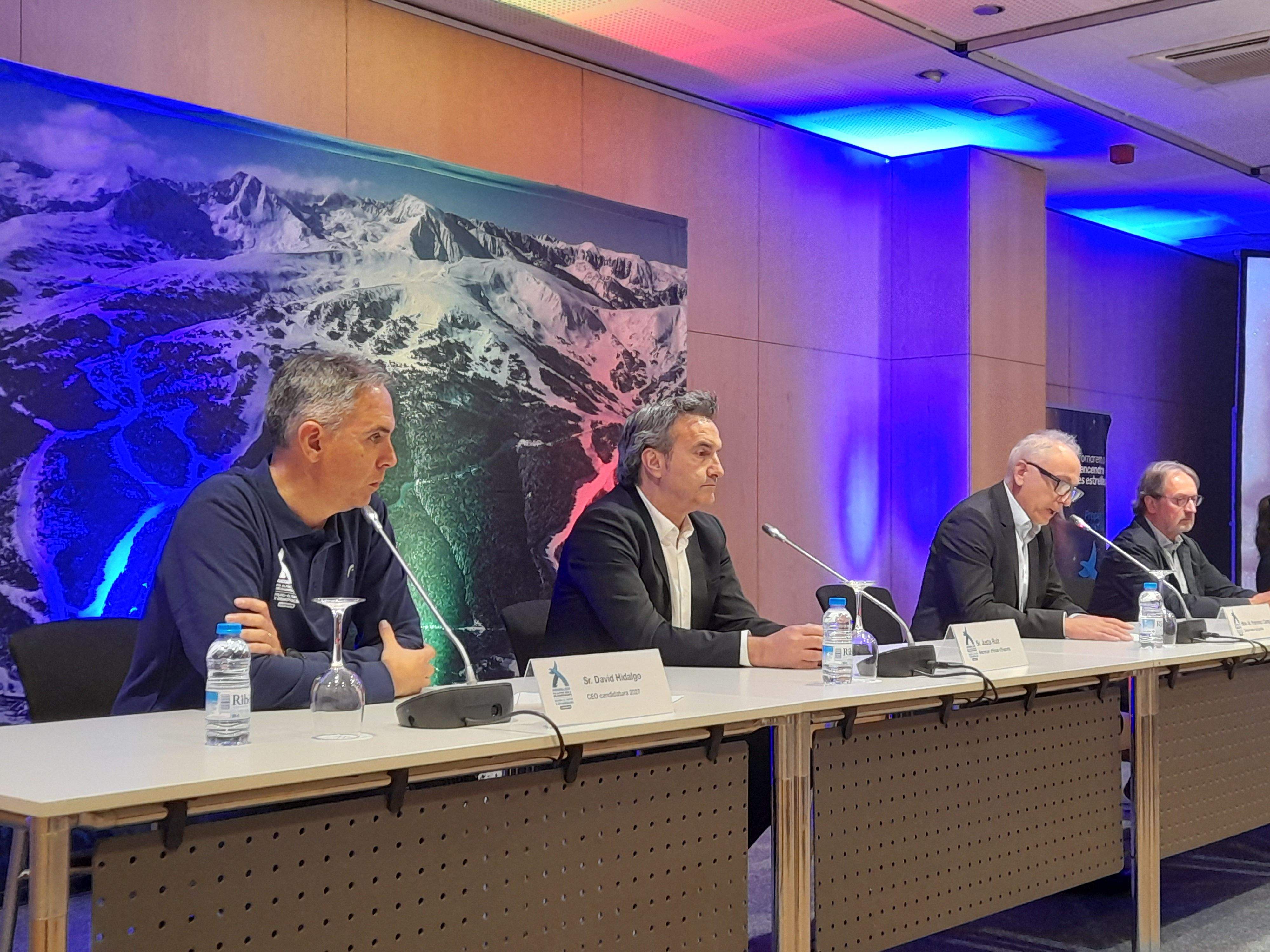 Hidalgo, Ruiz, Camp i Crespo han estat els encarregats de fer balanç de la candidatura Andorra 2027.