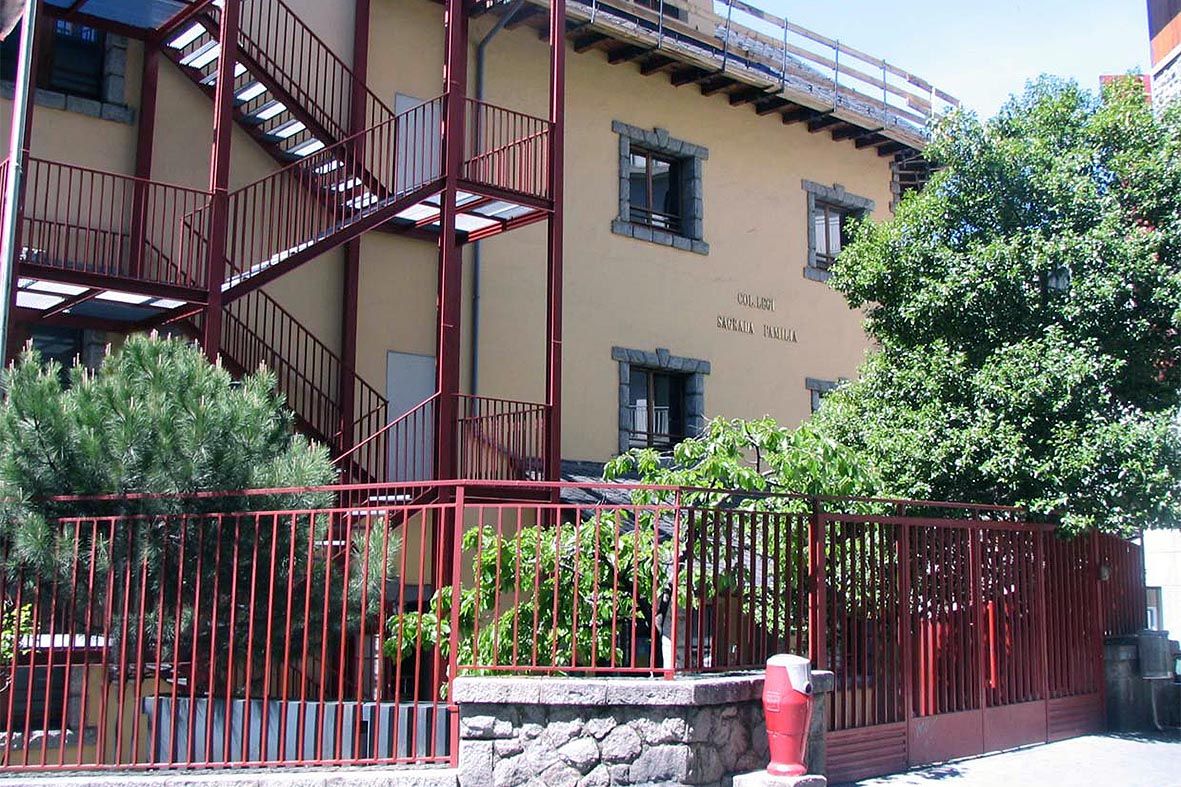 Una imatge d'arxiu de l'escola Sagrada Família, a Escaldes.