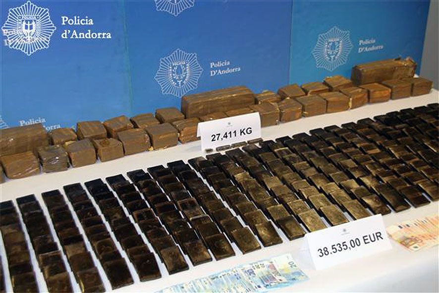 Empresonat el resident espanyol detingut amb 27,5 quilos d\'haixix al seu pis d\'Ordino