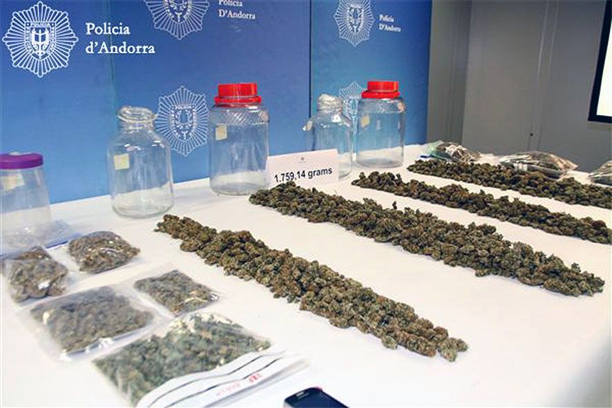 Empresonat el resident a qui se li van trobar gairebé dos quilos de marihuana a casa