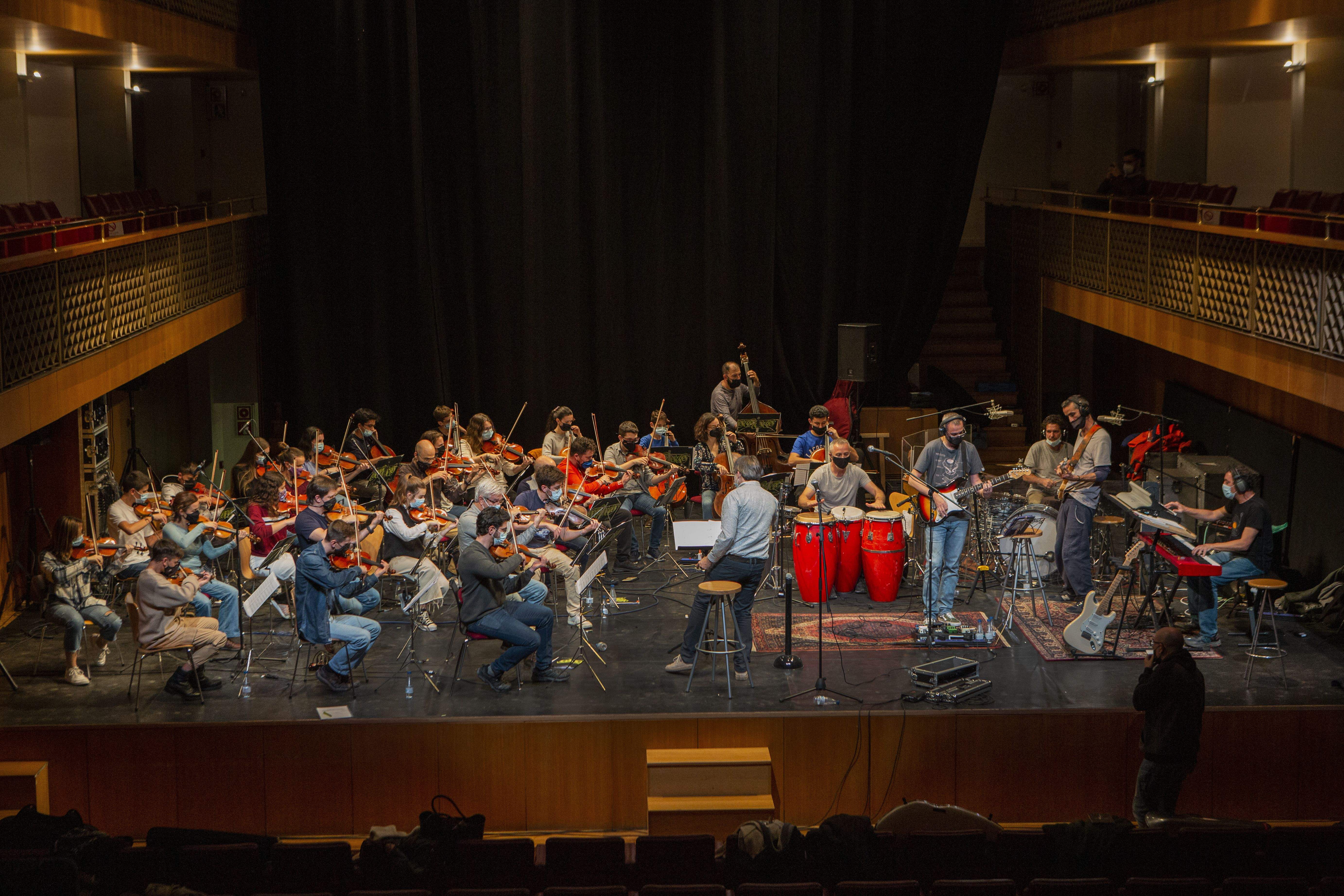 Assaig del concert de Santa Cecília del 2021.