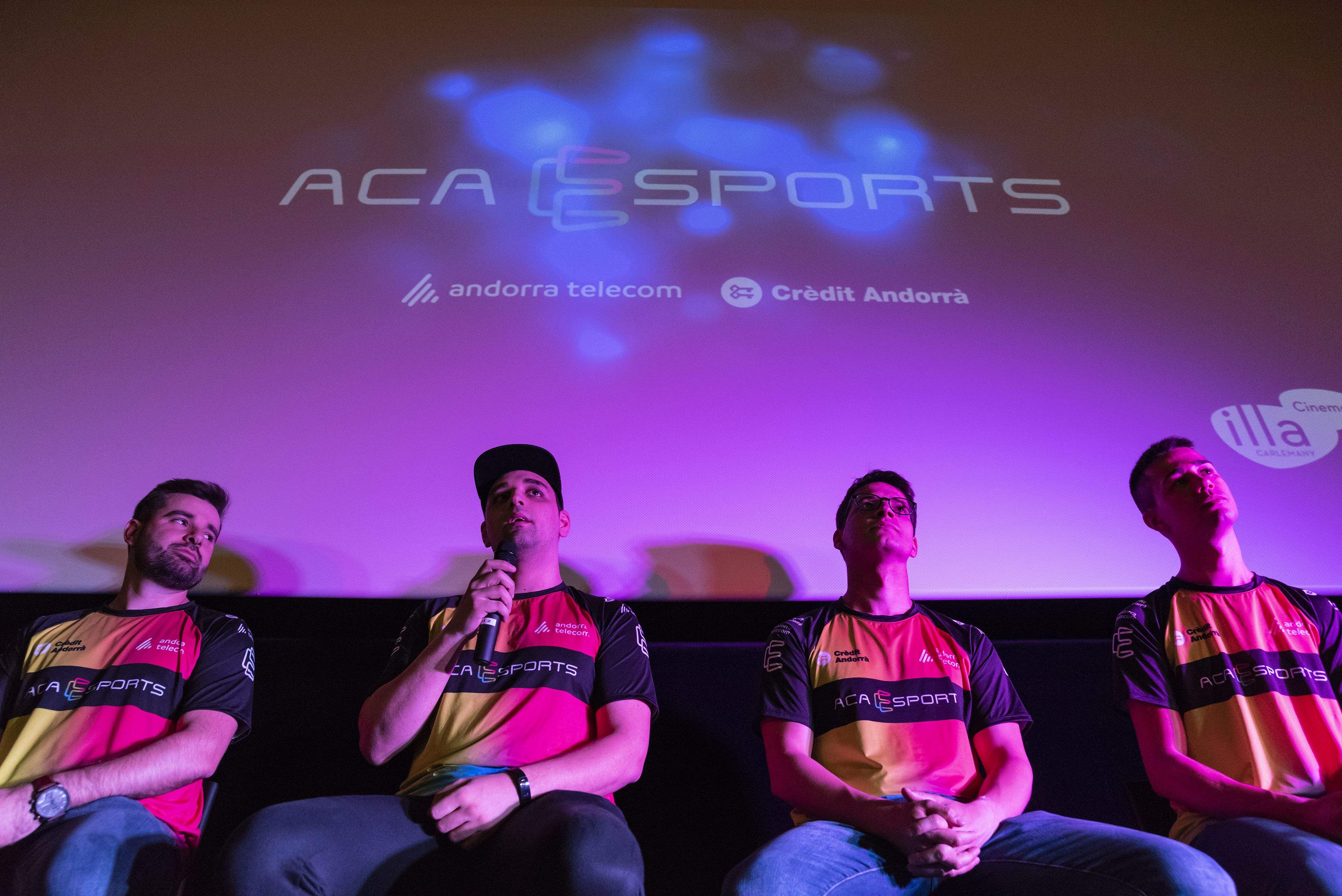 Els quatre integrants de l'equip de l'ACA eSports.