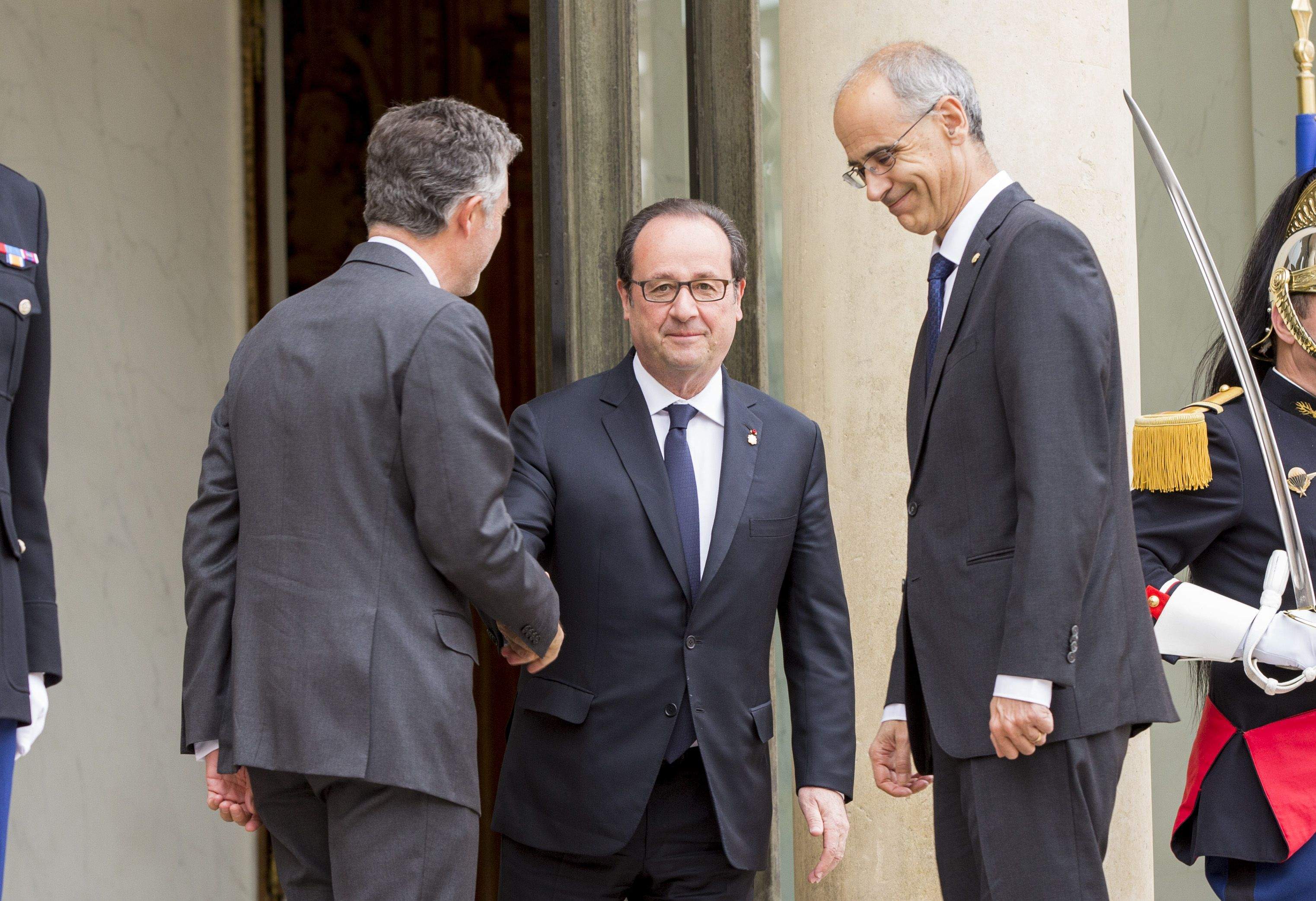 El cap de Govern i el síndic s\'acomiaden amb \"gratitud\" del Copríncep francès de l\'era post BPA