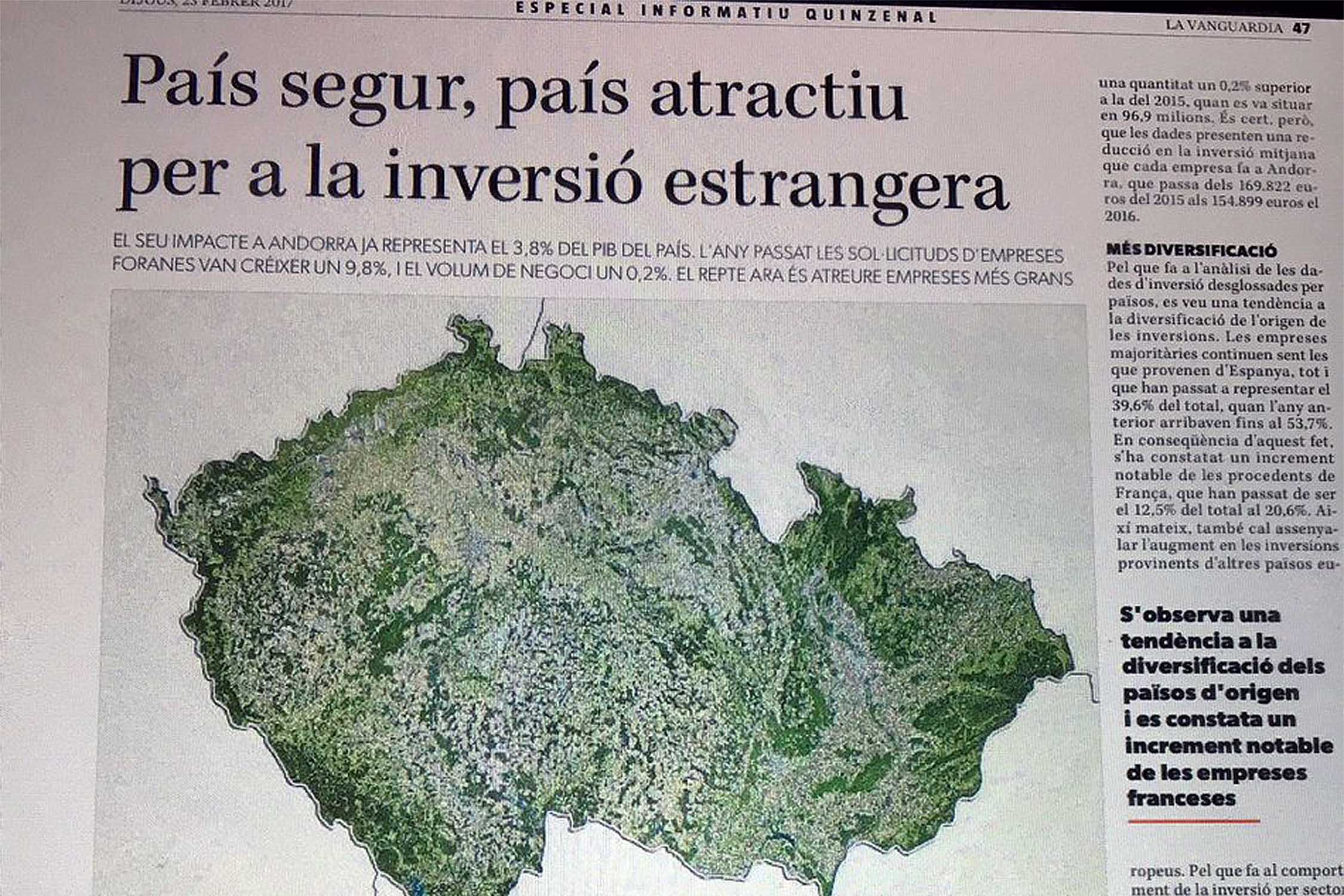 SDP demana al Govern què expliqui el vincle que té amb un suplement publicitari de \'La Vanguardia\' i quant costa