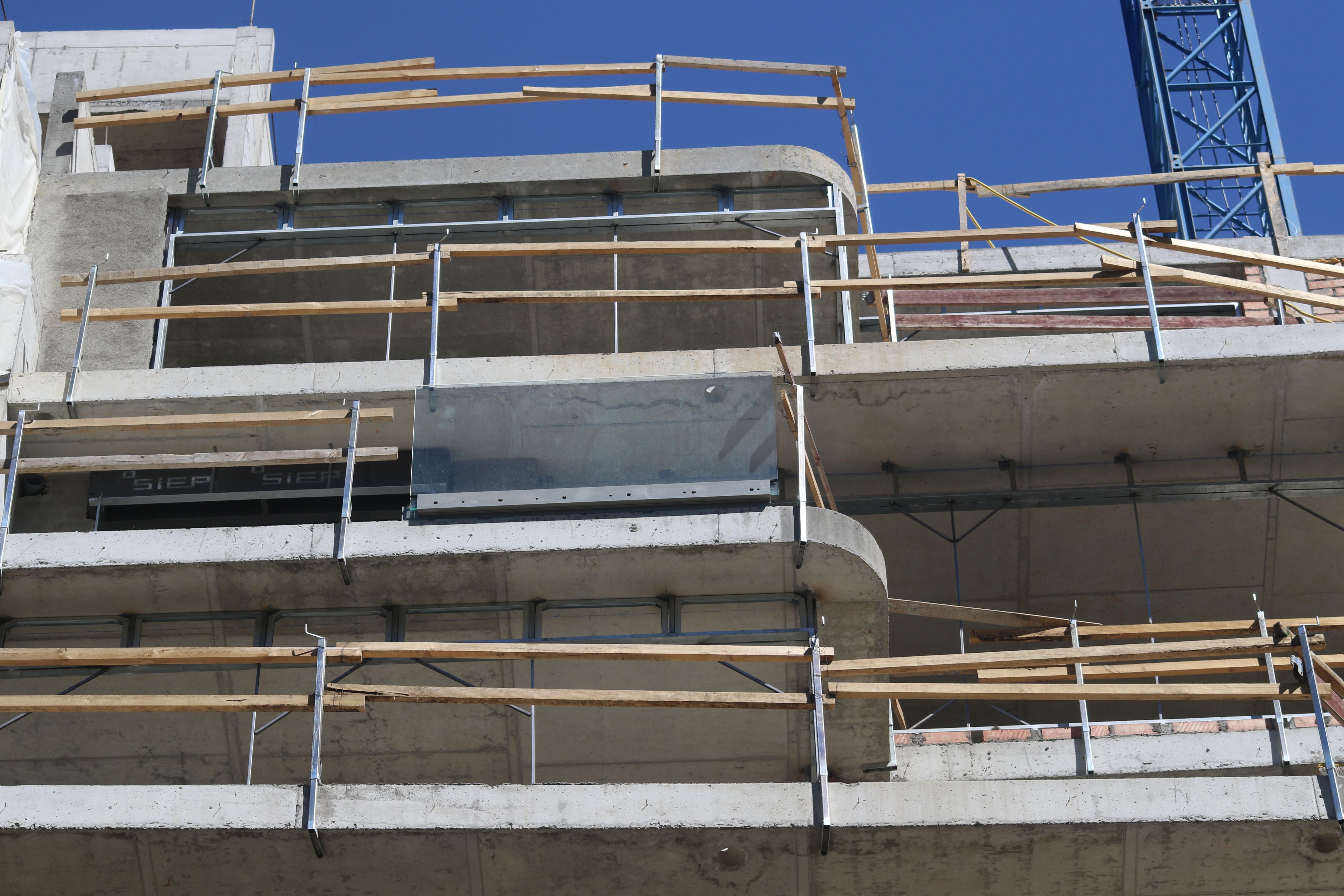 Un edifici en construcció.