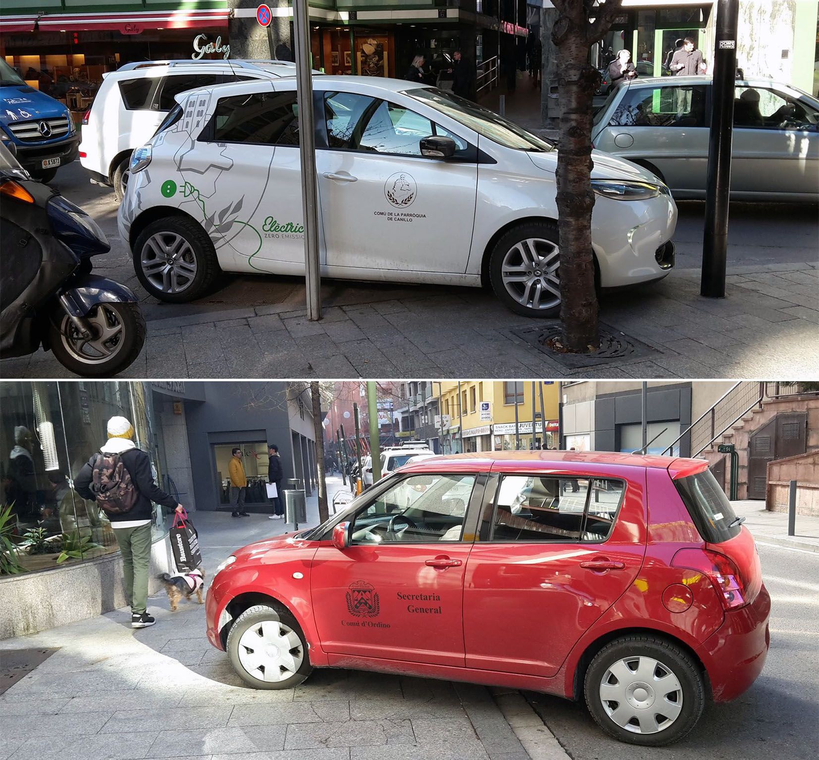 AD800 denuncia que cotxes oficials estacionen a qualsevol lloc i de qualsevol manera