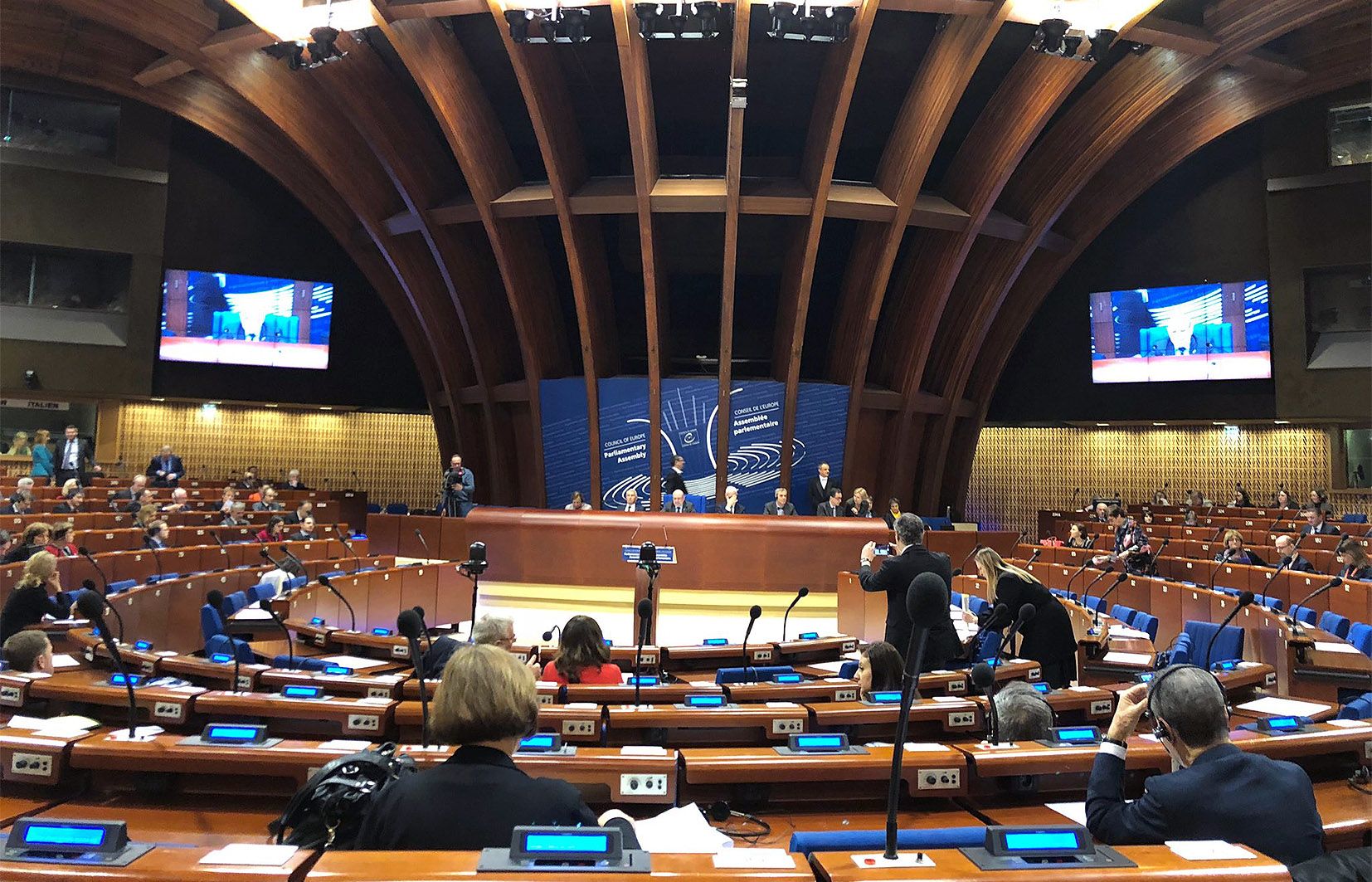 El ple del Consell d'Europa.