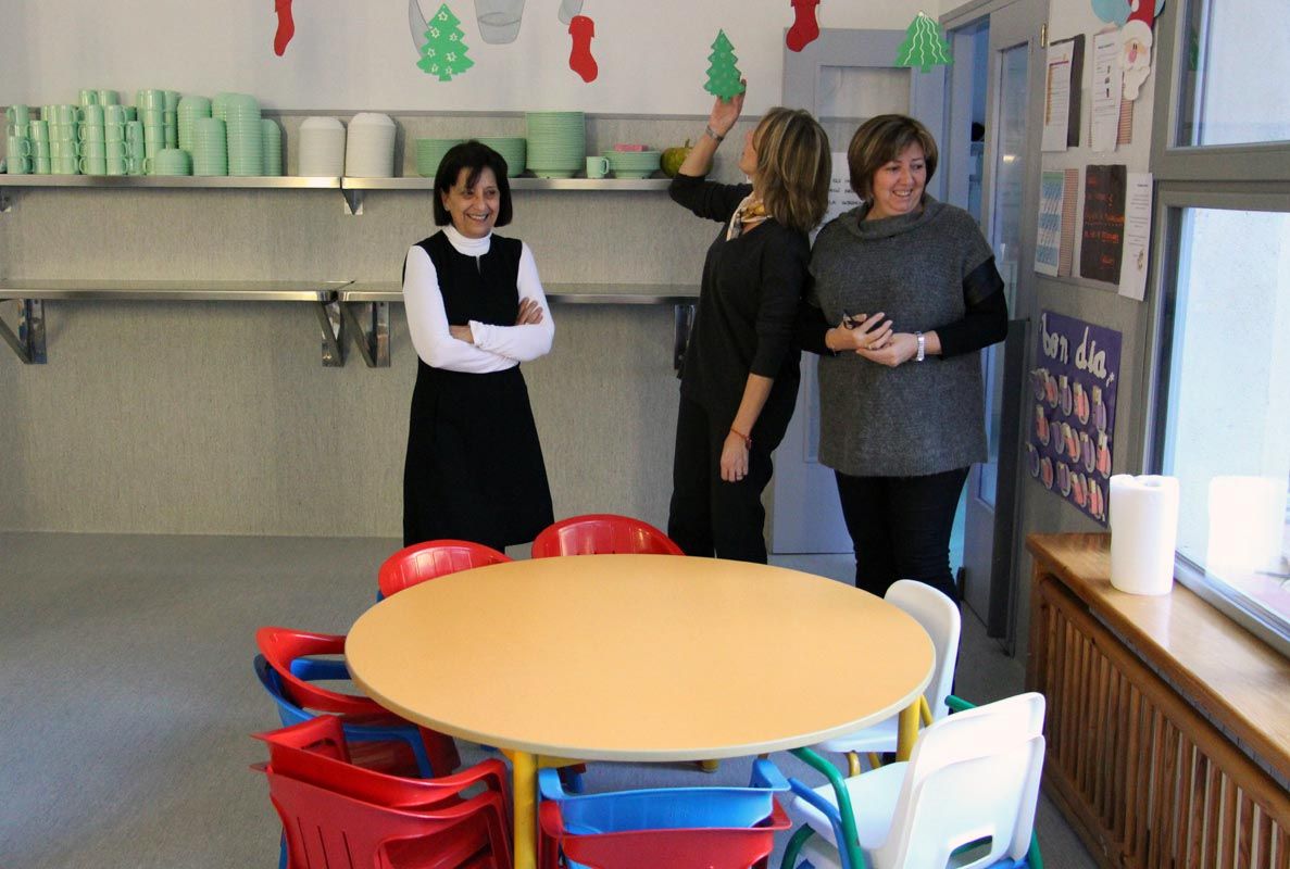 Rosa Ferrer durant una visita a la guarderia de les Dames de Meritxell. Rosa Ferrer durant una visita a la guarderia de les Dames de Meritxell.