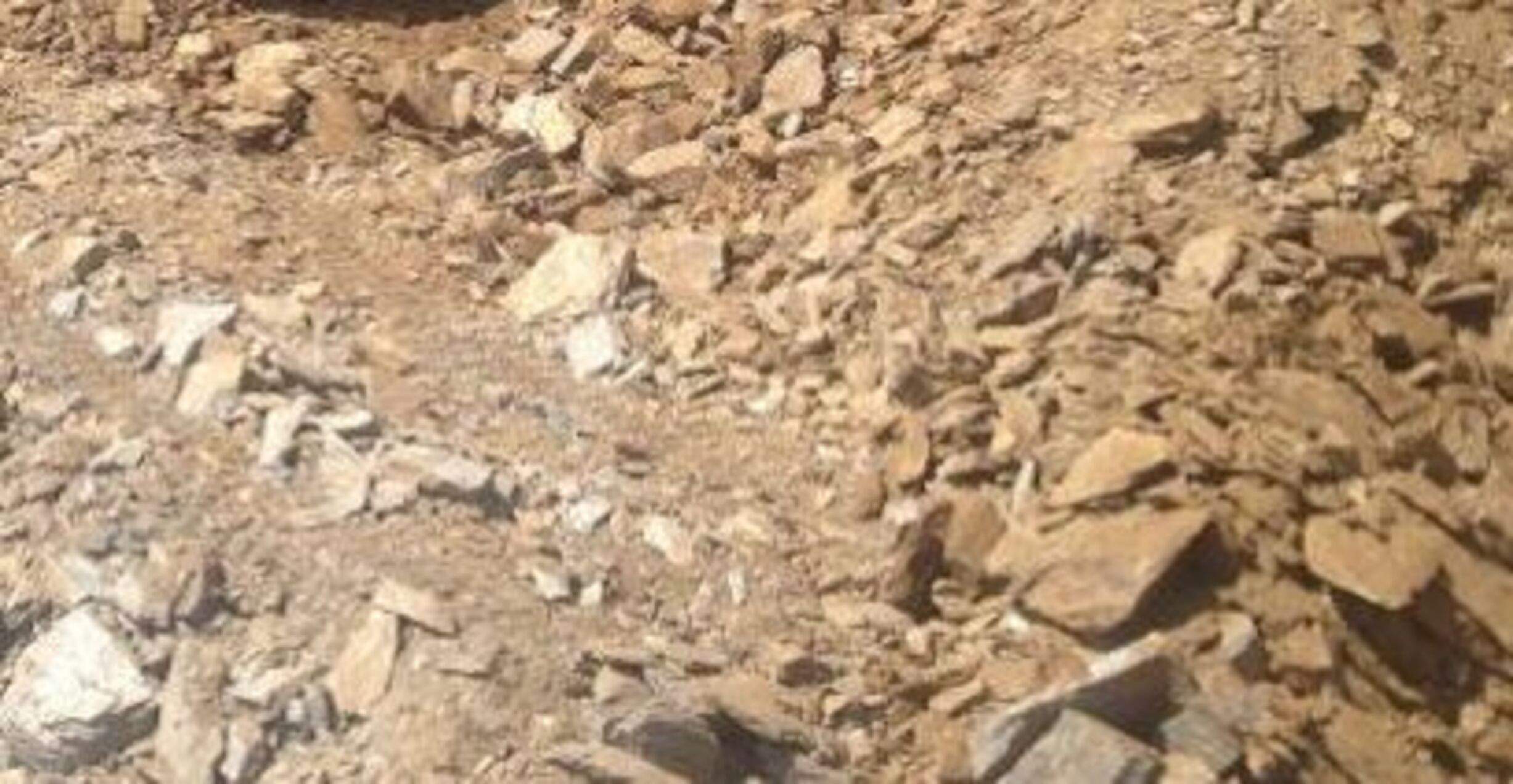 Terres procedents d'una excavació.