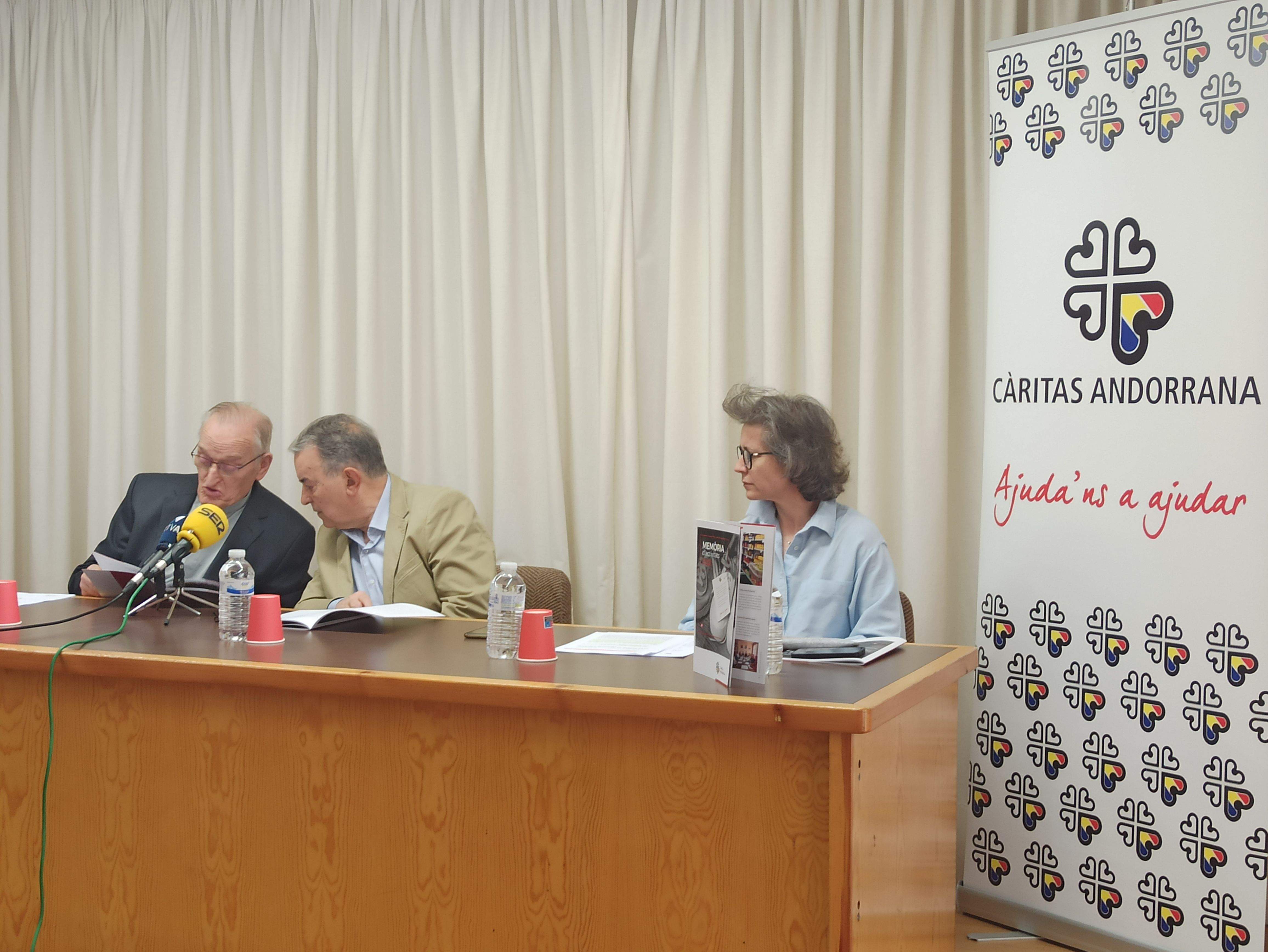 Presentació de la memòria anual de Càritas.