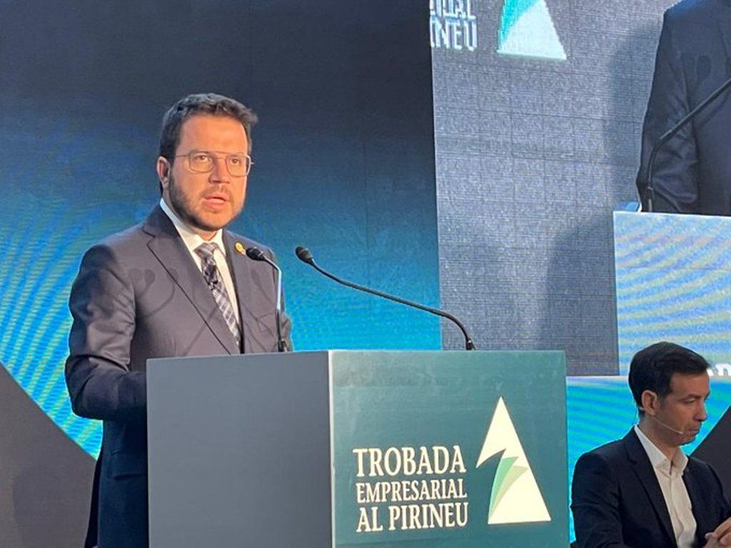 Pere Aragonès aquest divendres a la Seu d'Urgell.