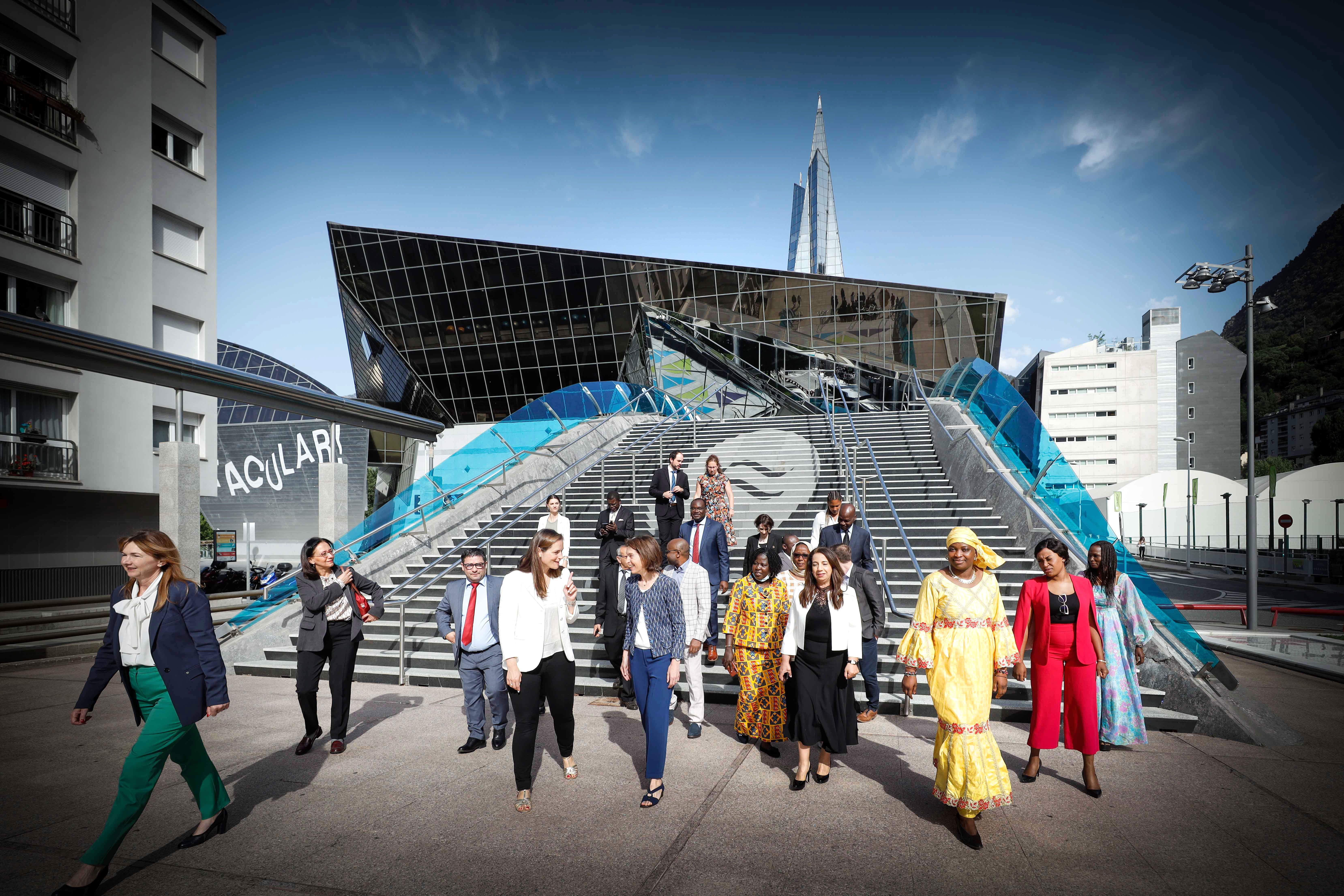 Els representants de l’Institut Francòfon pel Desenvolupament Sostenible