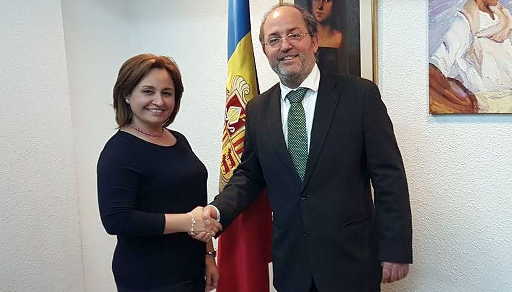 Kenia Porcell i Alfons Alberca en una anterior visita de la primera al Principat.