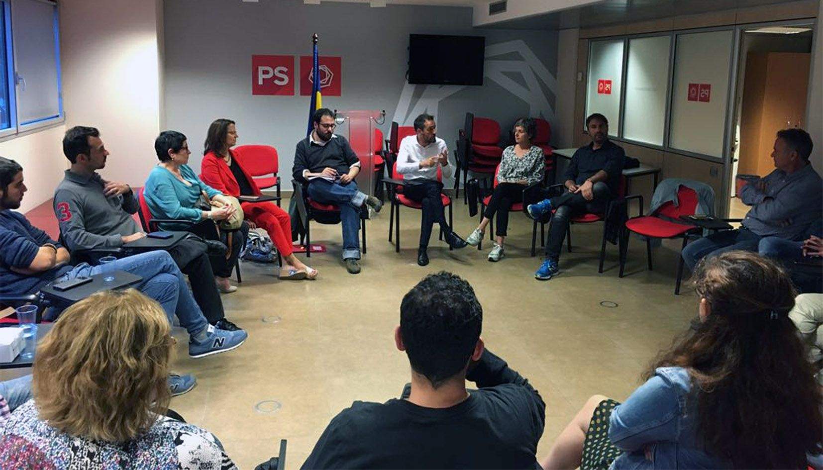 Reunió del comitè directiu del PS que va validar el reglament de funcionament del congrés.