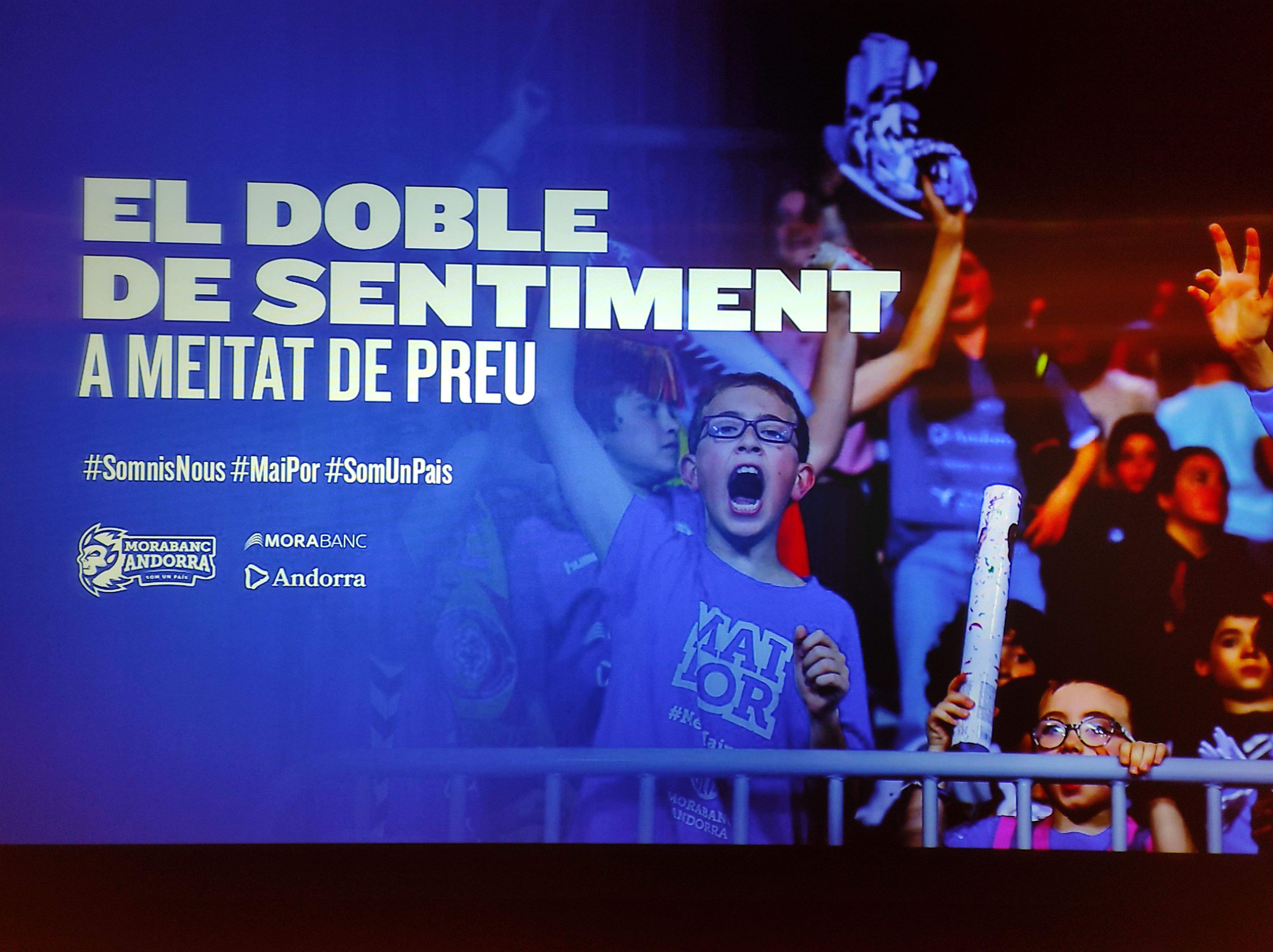 Un dels reclams de la campanya d'abonaments del MoraBanc.