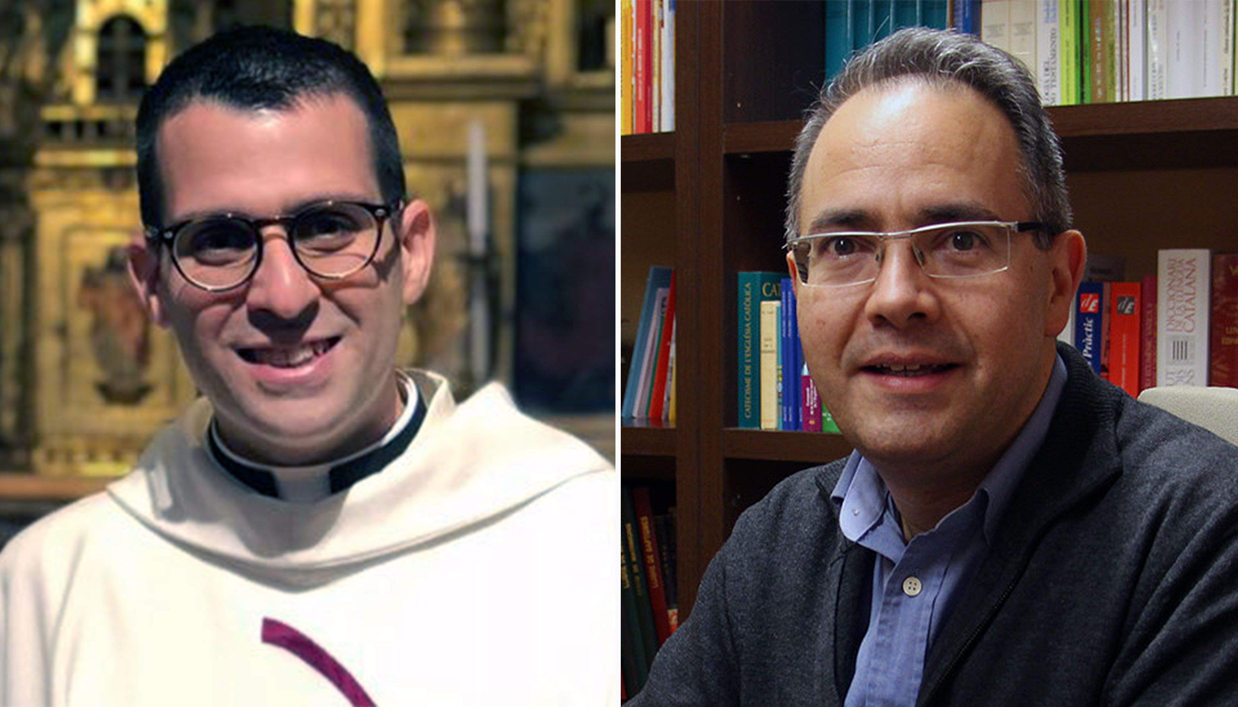 Mossèn Emili Villegas (esquerra) i mossèn Antoni Elvira. Tots dos tenen noves responsabilitats.