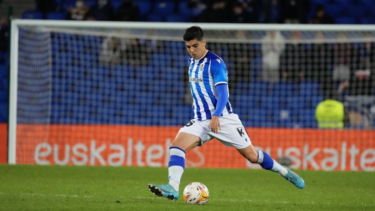 Clemente, durant un partit de la passada temporada amb la Real Sociedad B.