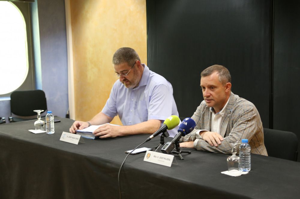 Comes i Majoral en la roda de premsa.