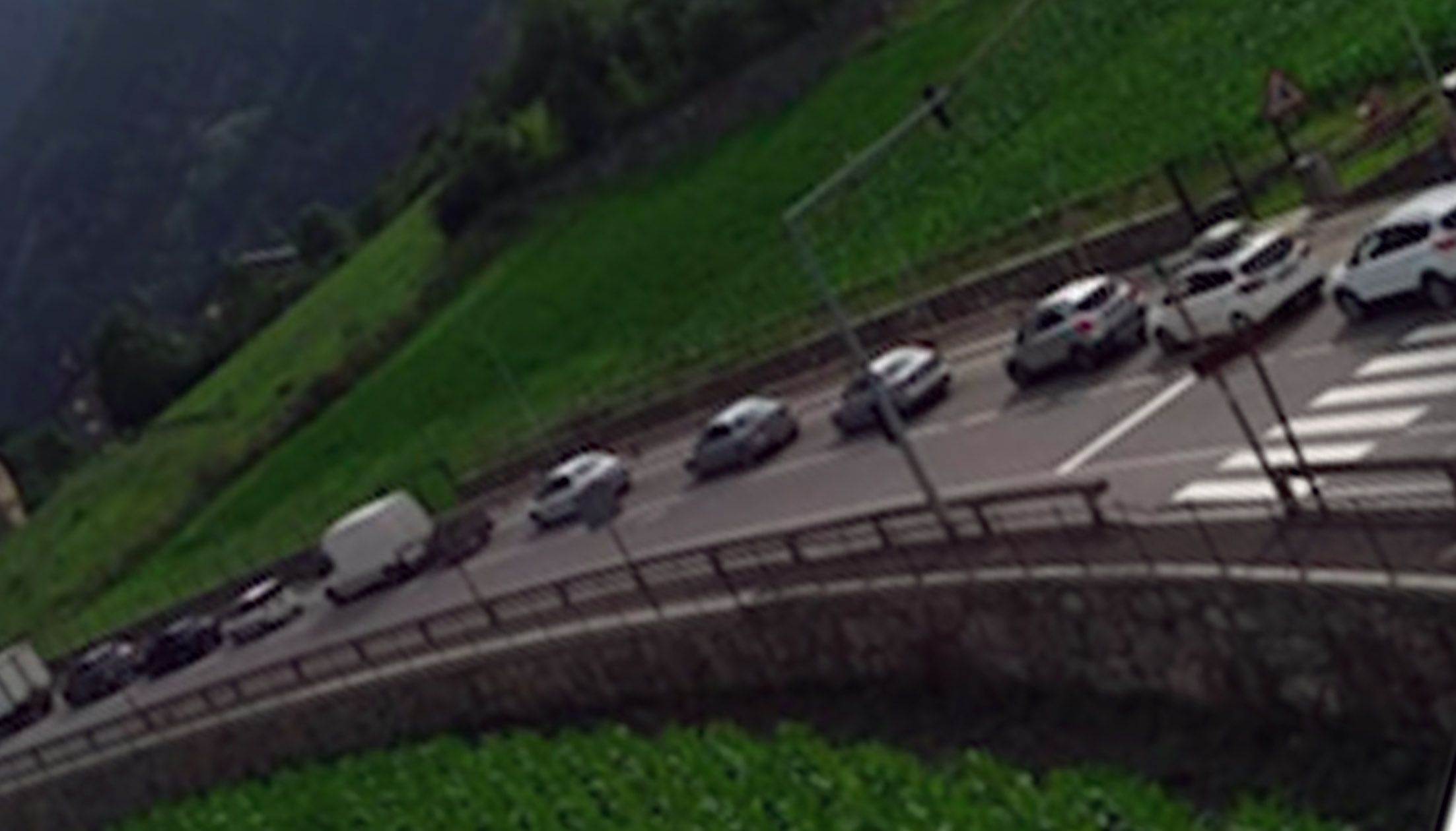 Retencions a la zona d'Arans arran de l'accident.