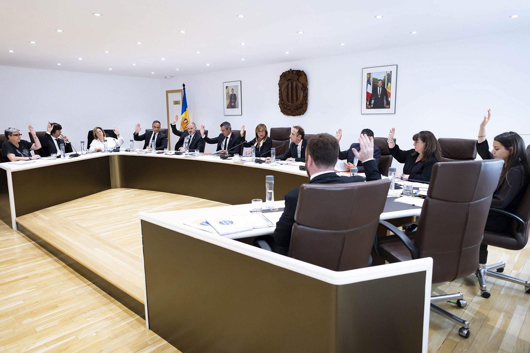 Un moment de la sessió de consell de comú d'Andorra la Vella.