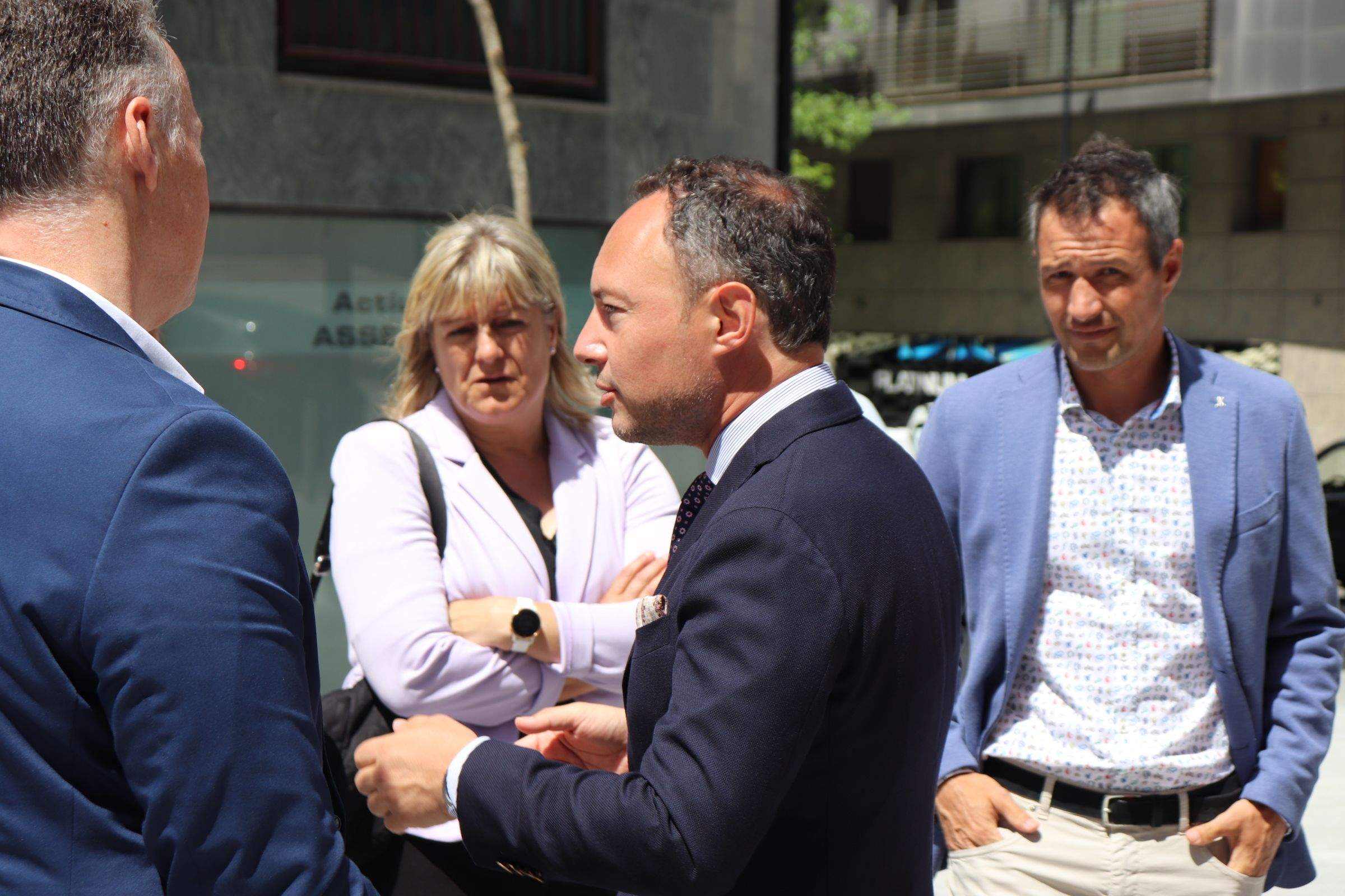 Xavier Espot aquest dimecres a la inauguració del carrer Consell General.