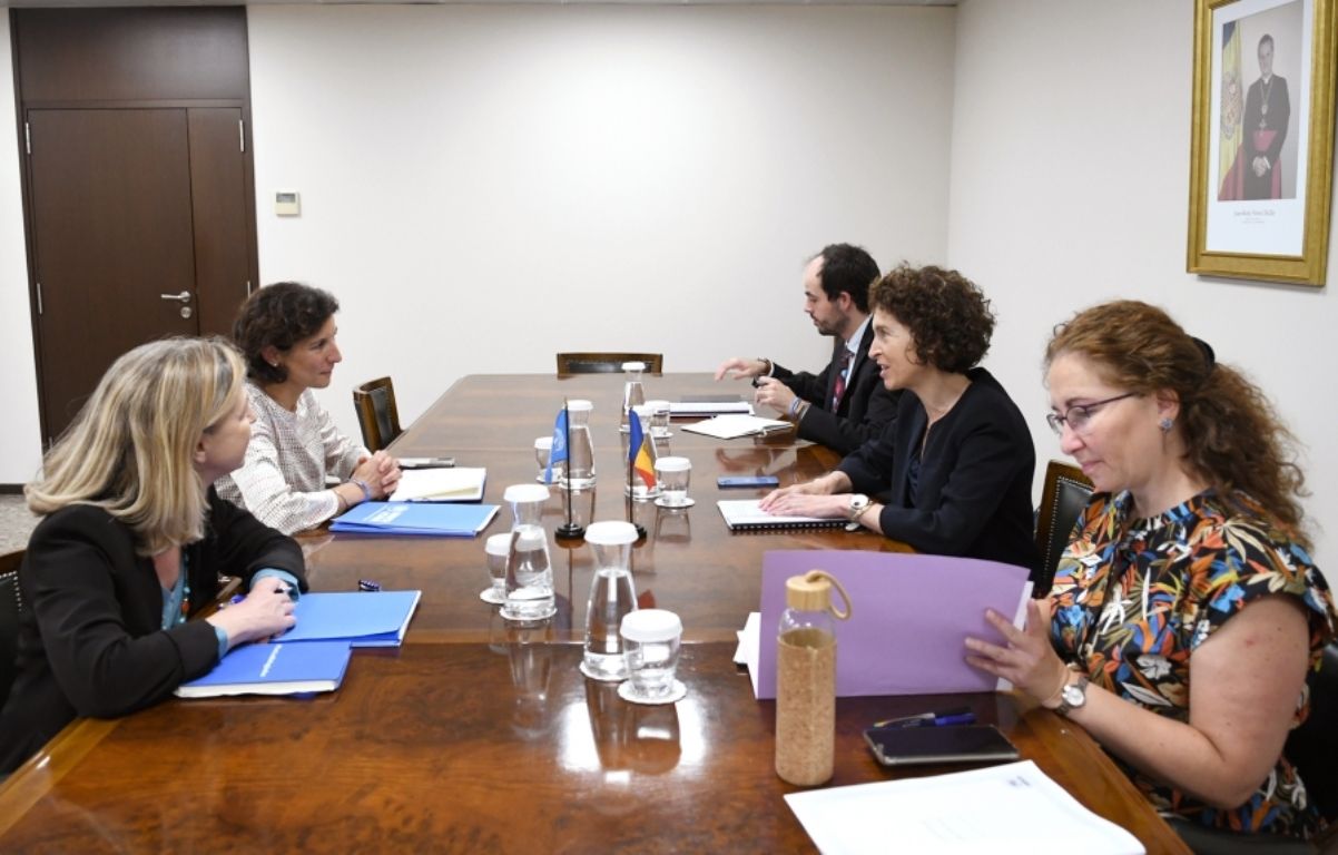 Un moment de la reunió d'aquest dijous a Govern.