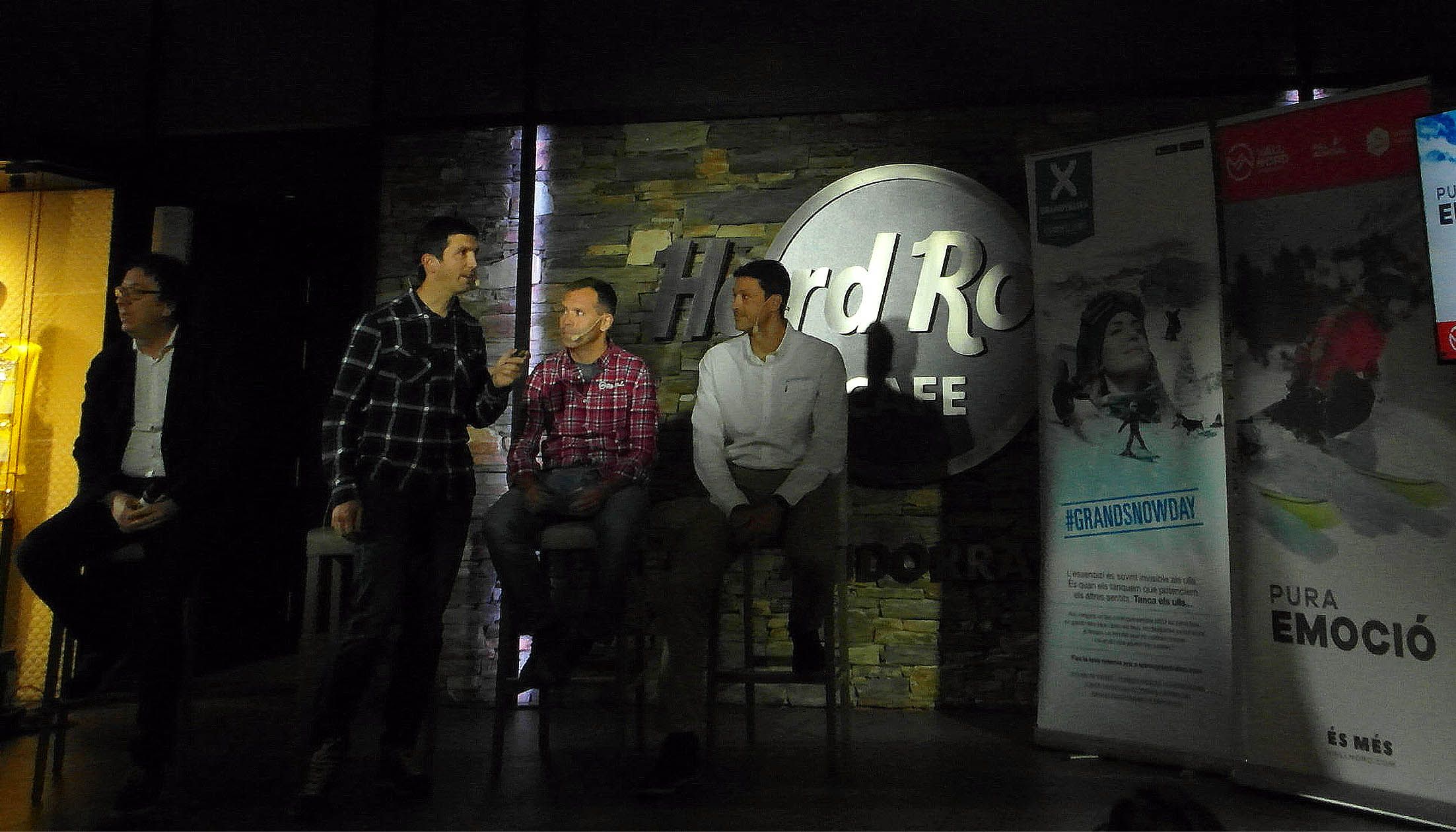 Un moment de la presentació de les novetats de la temporada al Hard Rock Cafè d'Andorra.