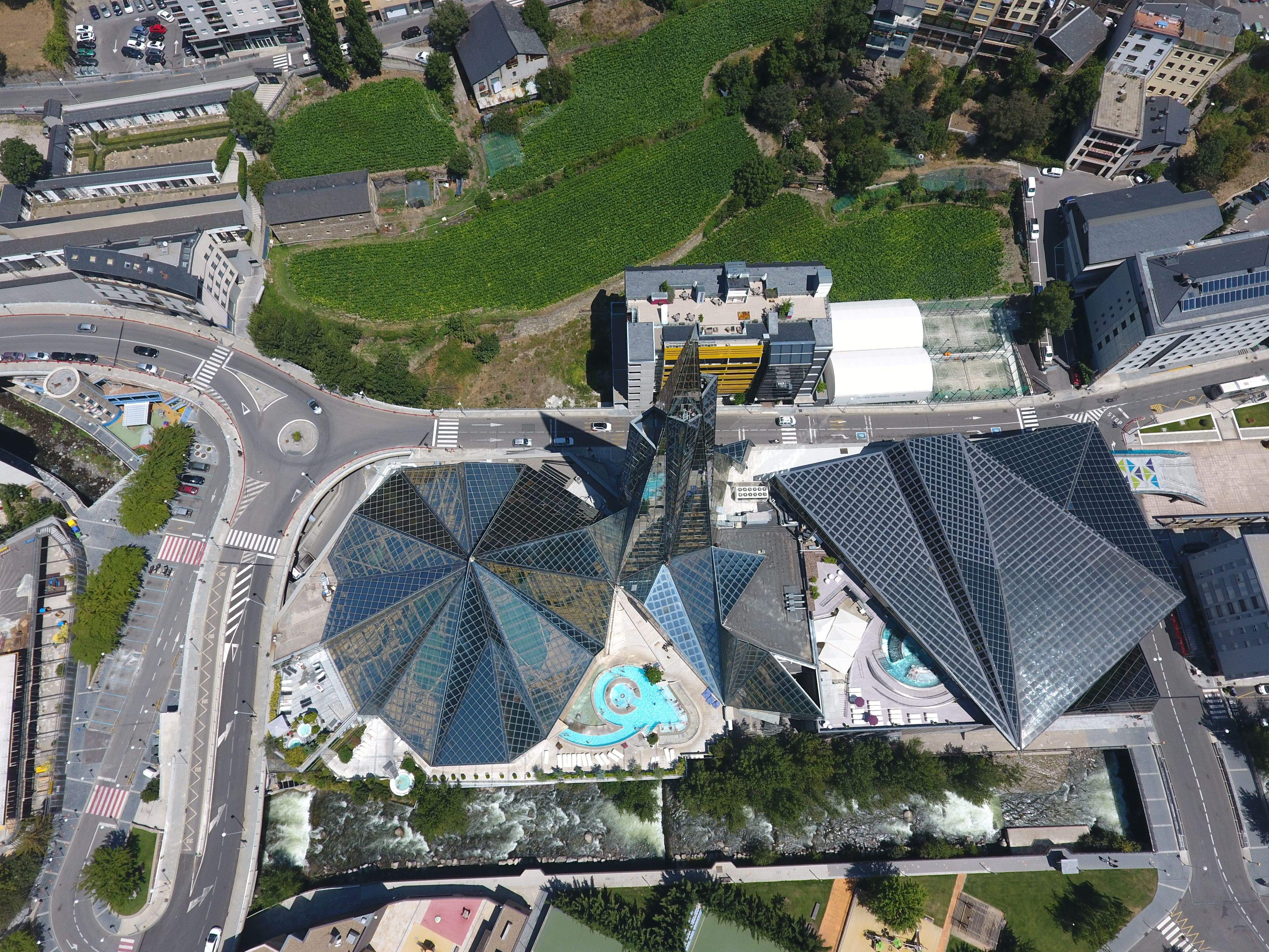 Una vista a vol d'ocell de les instal·lacions del termolúdic.