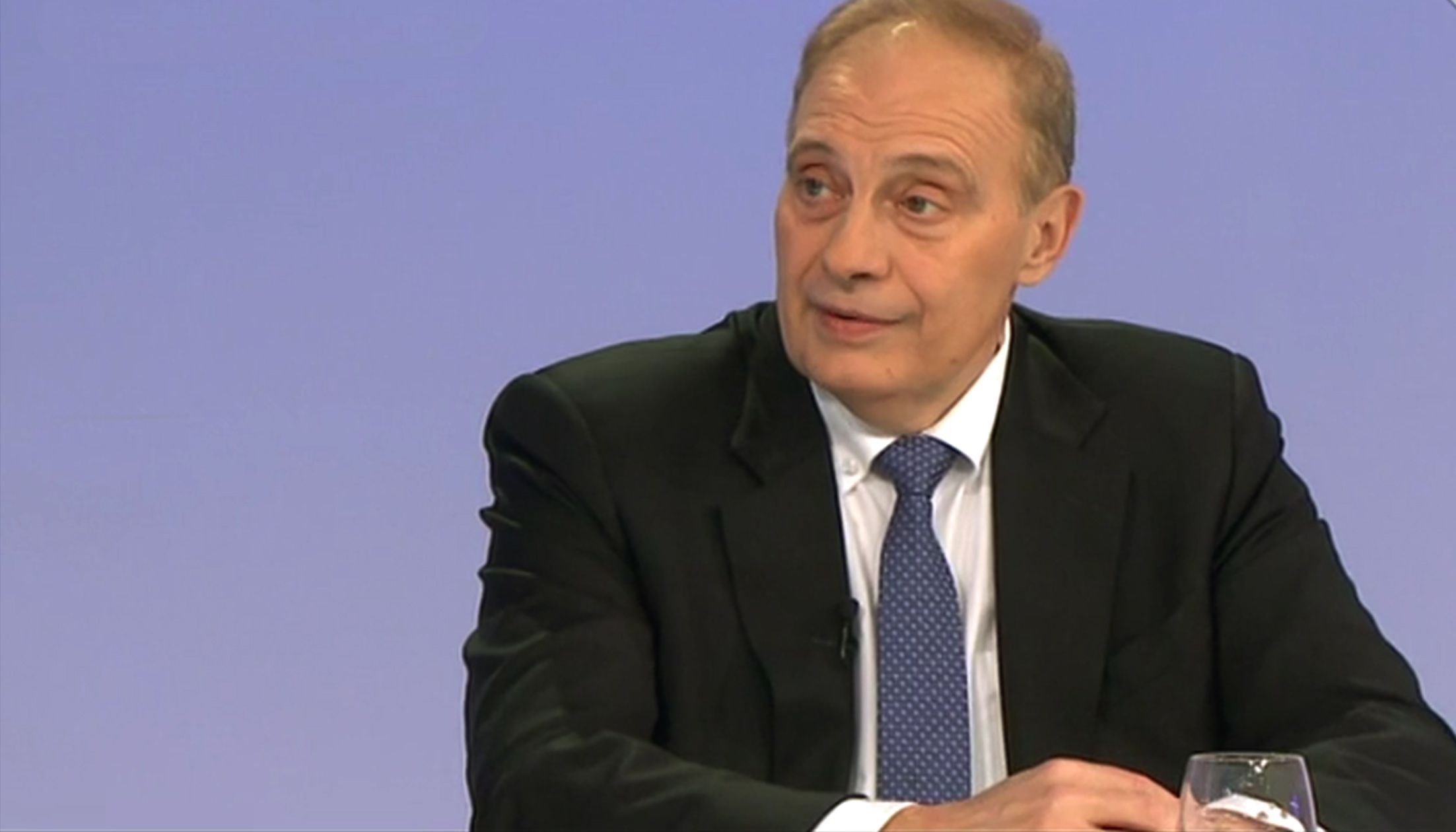 Josep Pintat durant l'entrevista 'La Rèplica'.