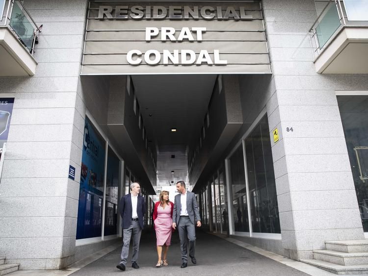 L'edifici de Prat Condal on s'ubicarà el nou CAP de Santa Coloma