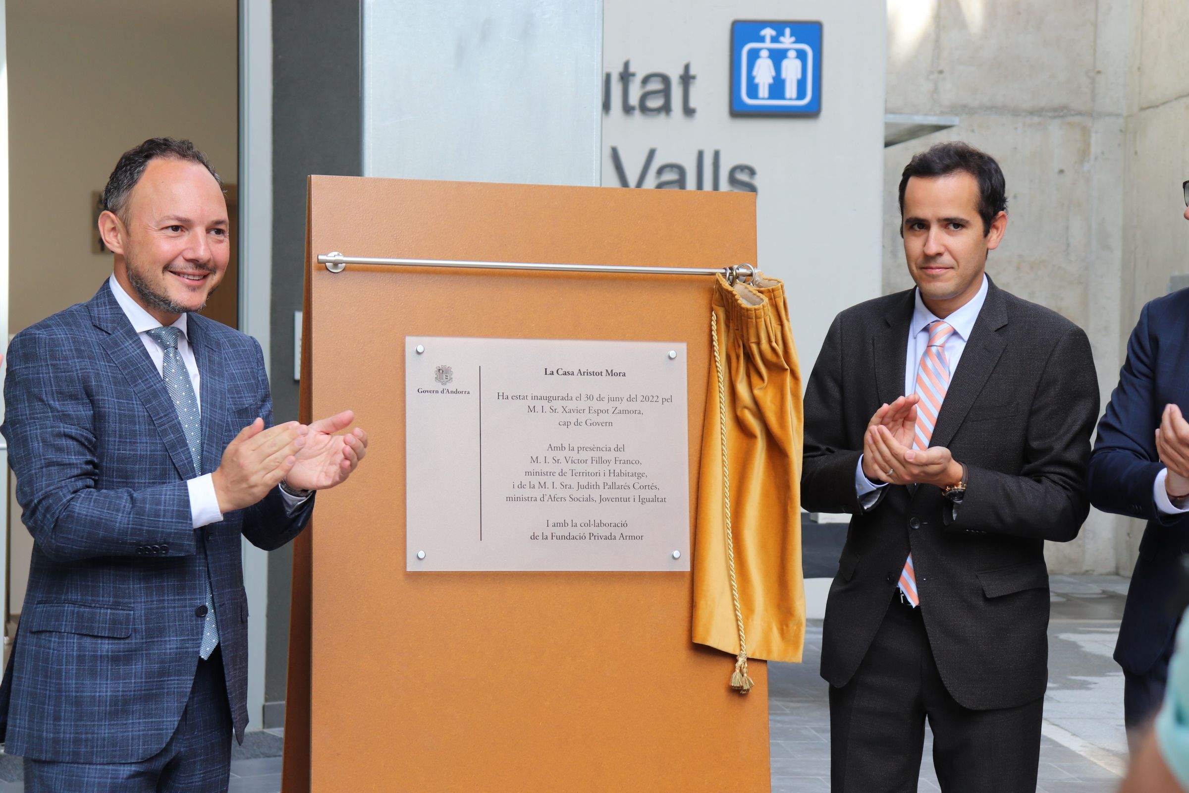 El cap de Govern a la inauguració de l'edifici Armor. El cap de Govern a la inauguració de l'edifici Armor.